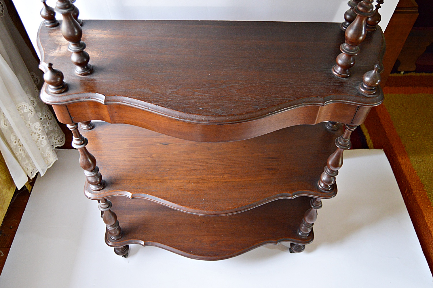 Victorian Walnut Etagere
