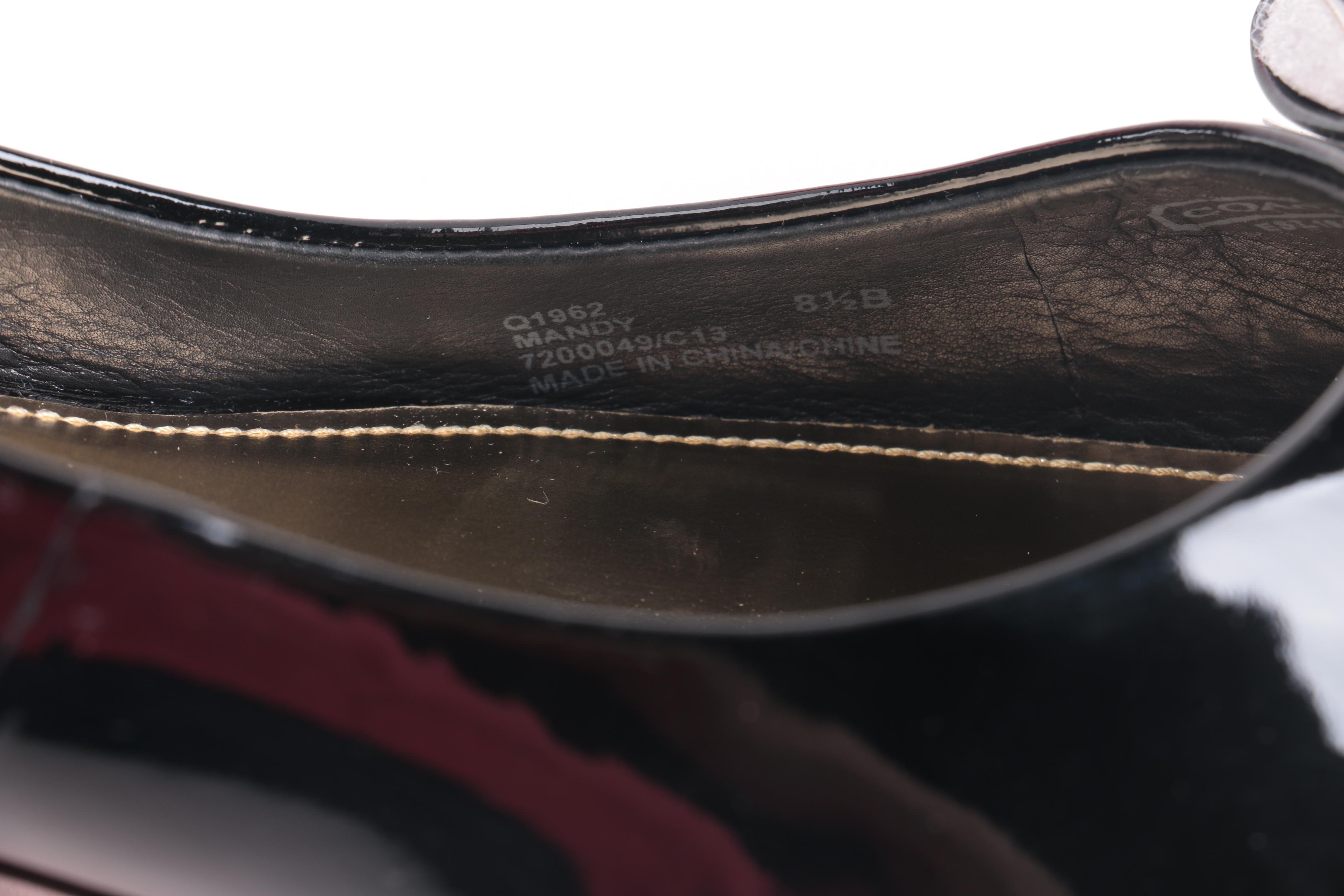 Coach "Mandy" Kitten Heels in Black