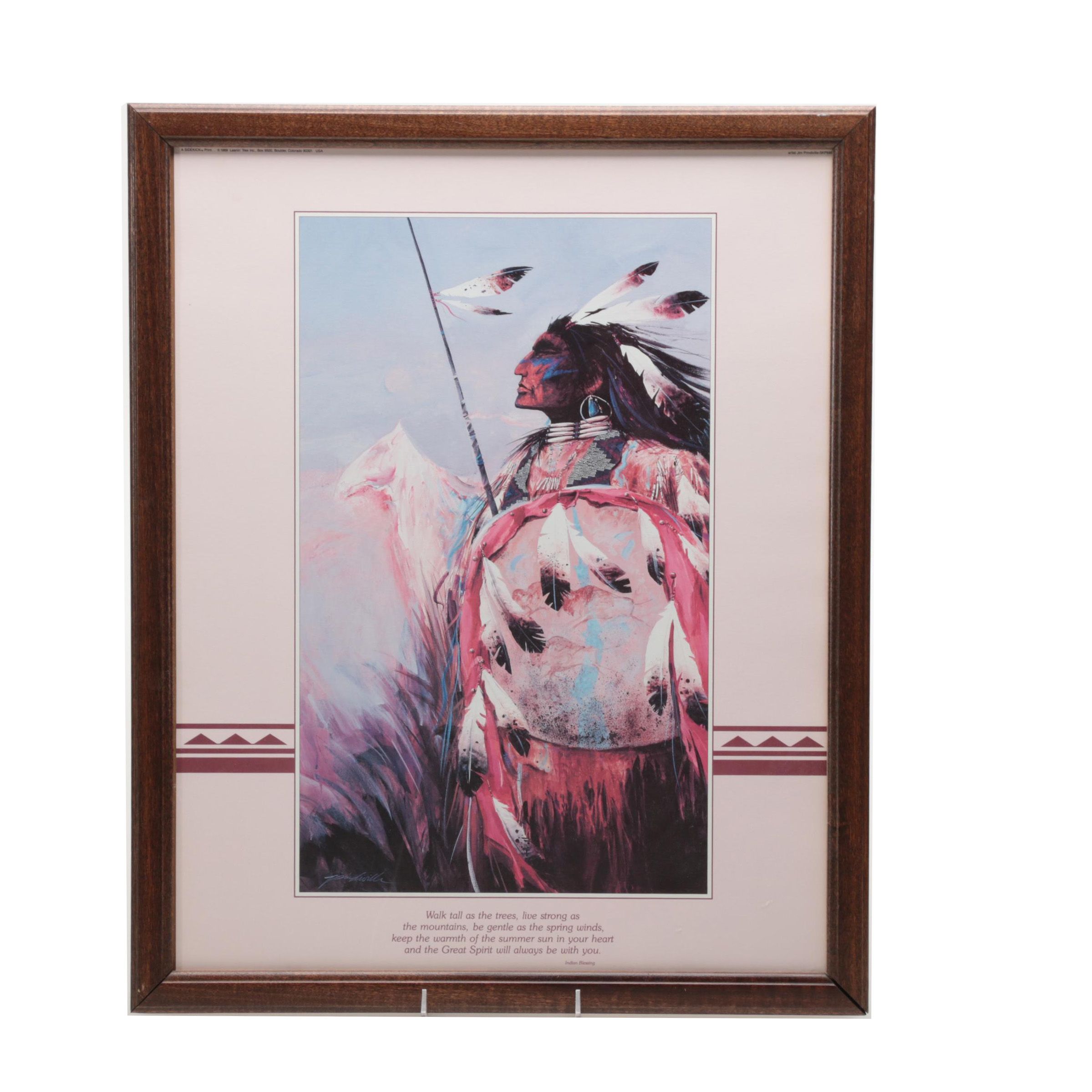 Offset Lithograph on Paper Portrait of Man