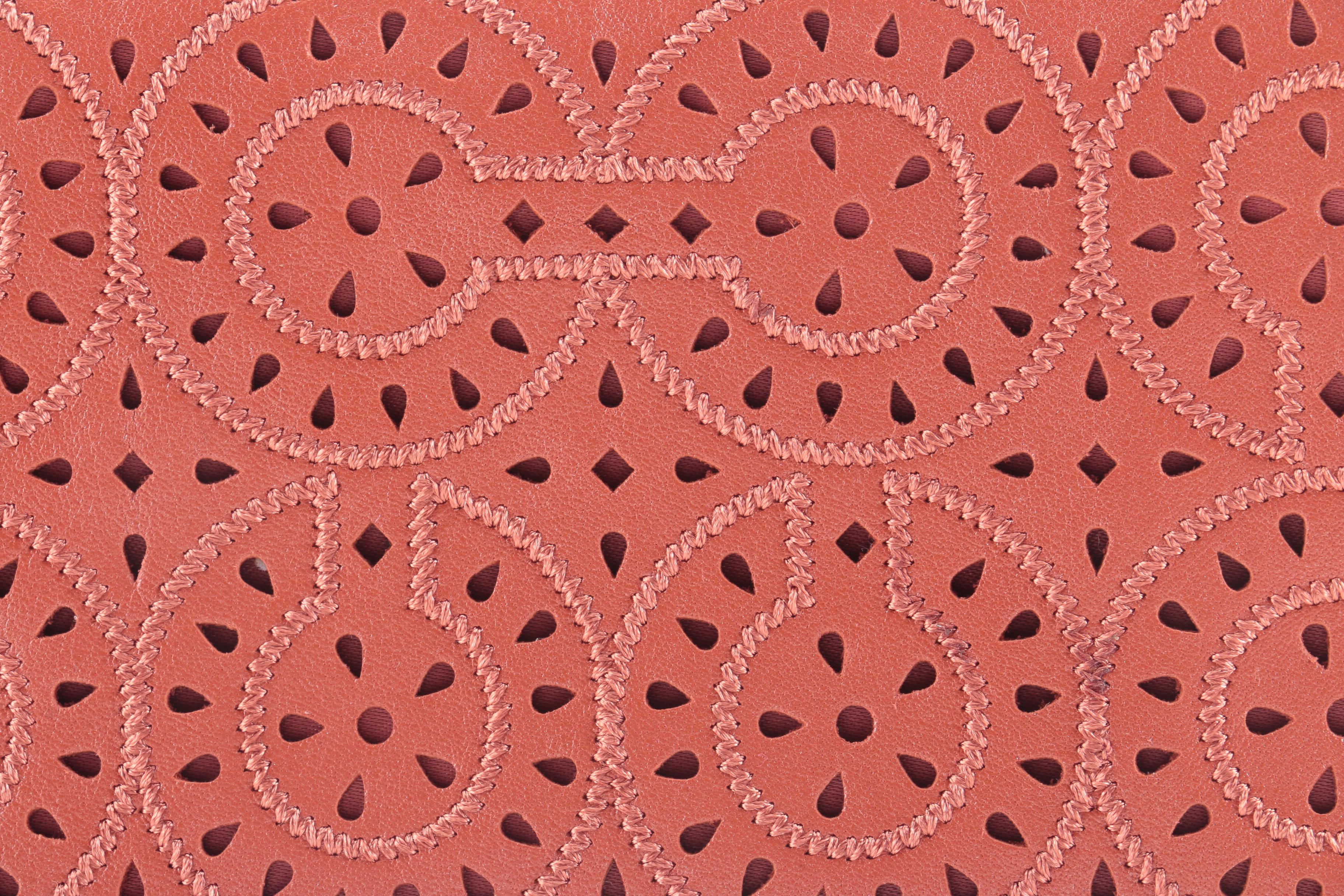 Coach Burnt Orange Eyelet Wallet