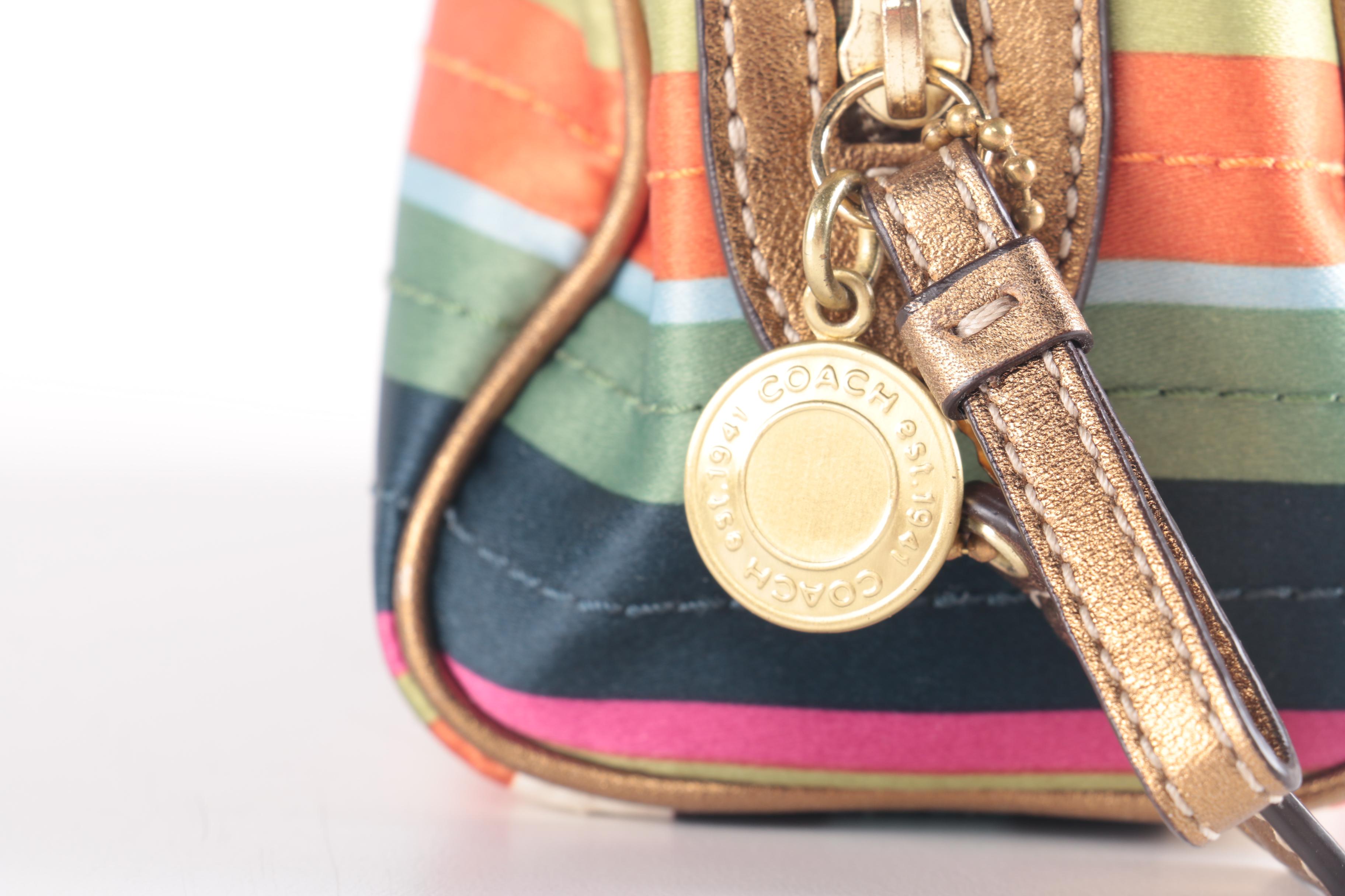 Collection of Coach Legacy Stripe Accessory Items