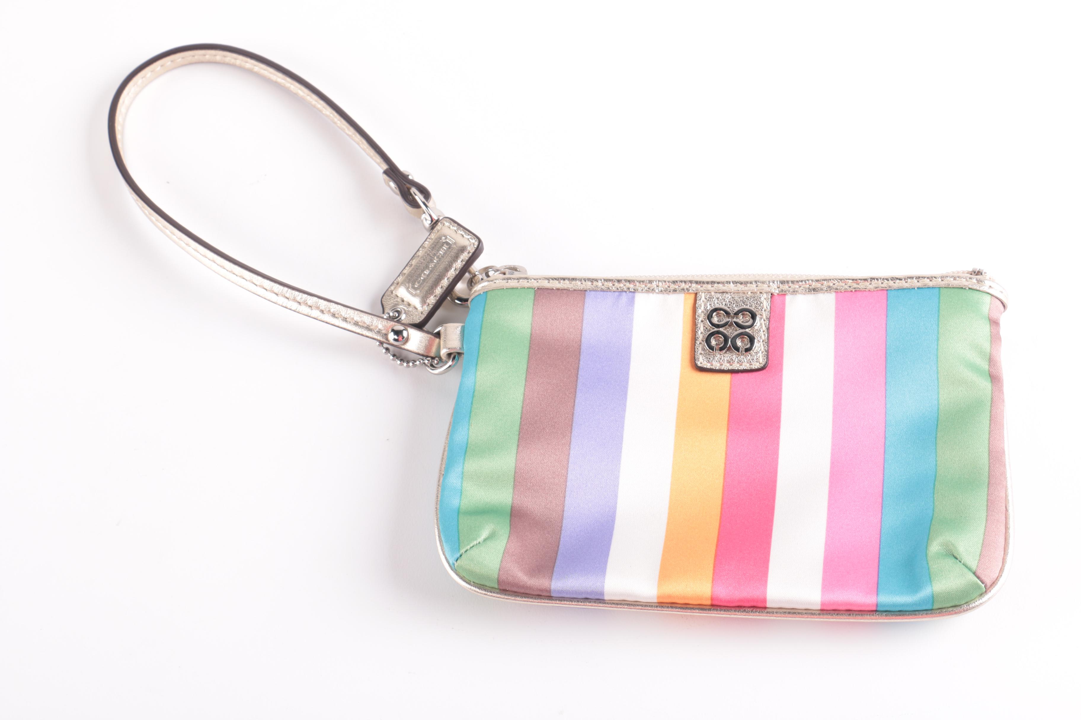 Collection of Coach Legacy Stripe Accessory Items