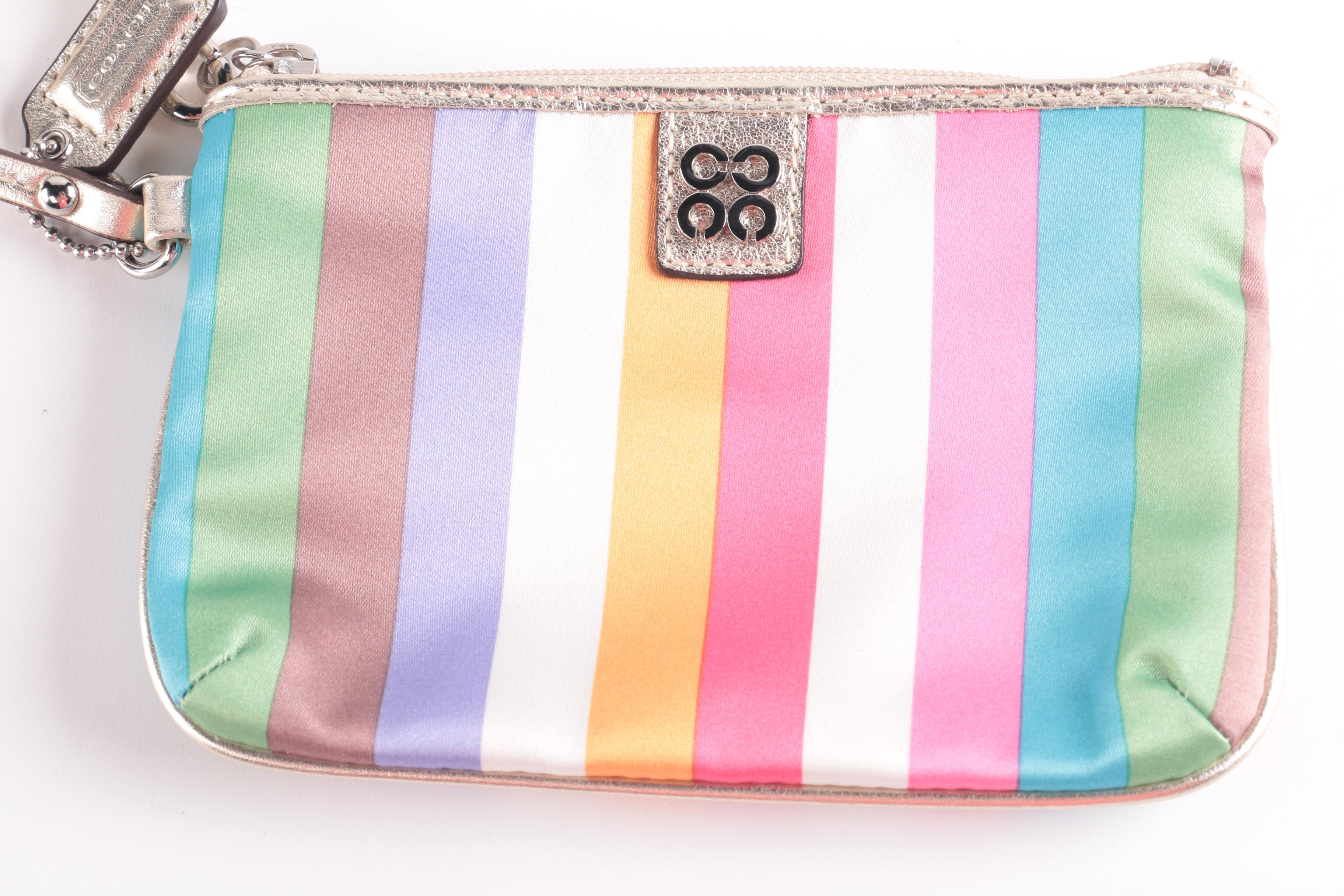 Collection of Coach Legacy Stripe Accessory Items