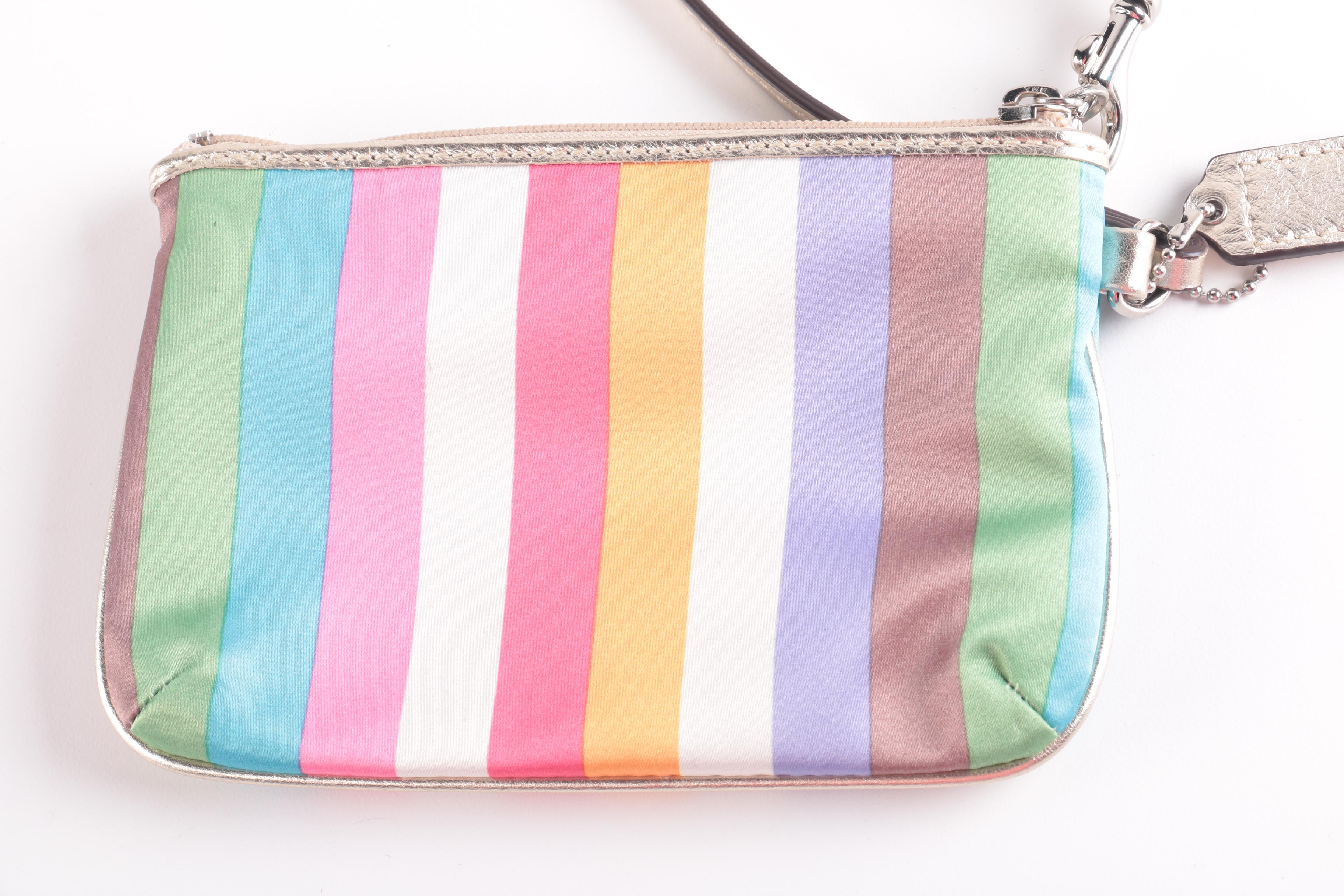 Collection of Coach Legacy Stripe Accessory Items