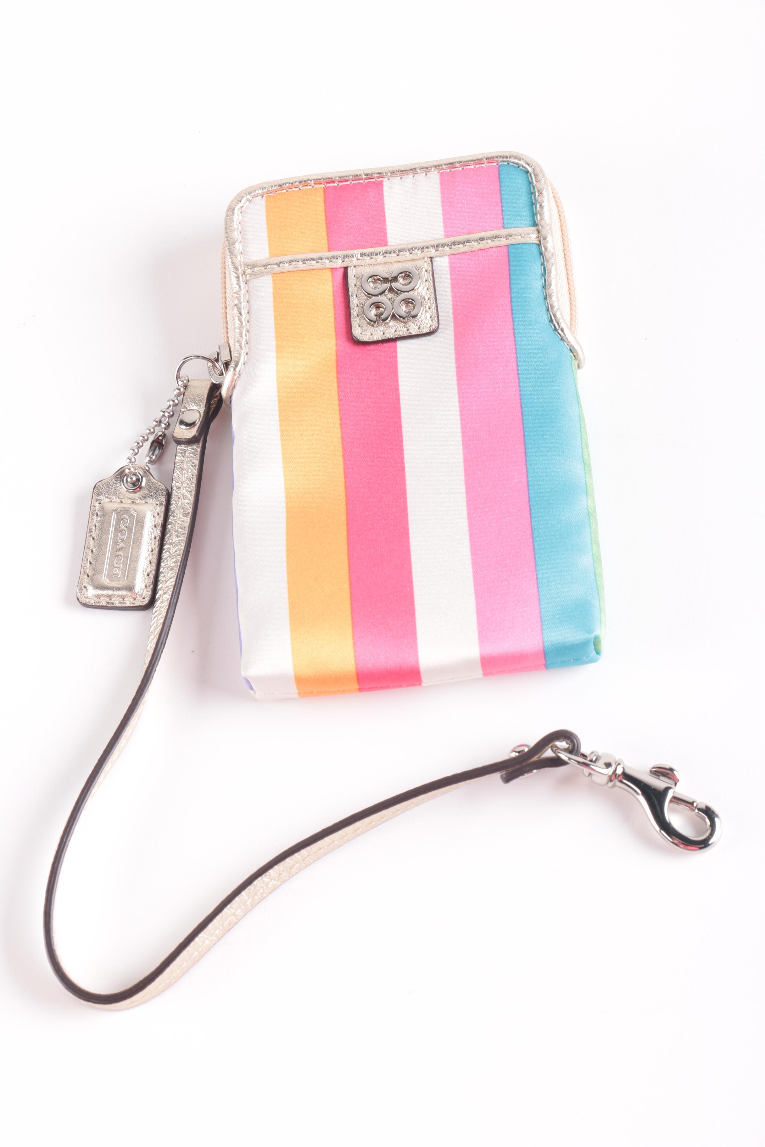 Collection of Coach Legacy Stripe Accessory Items