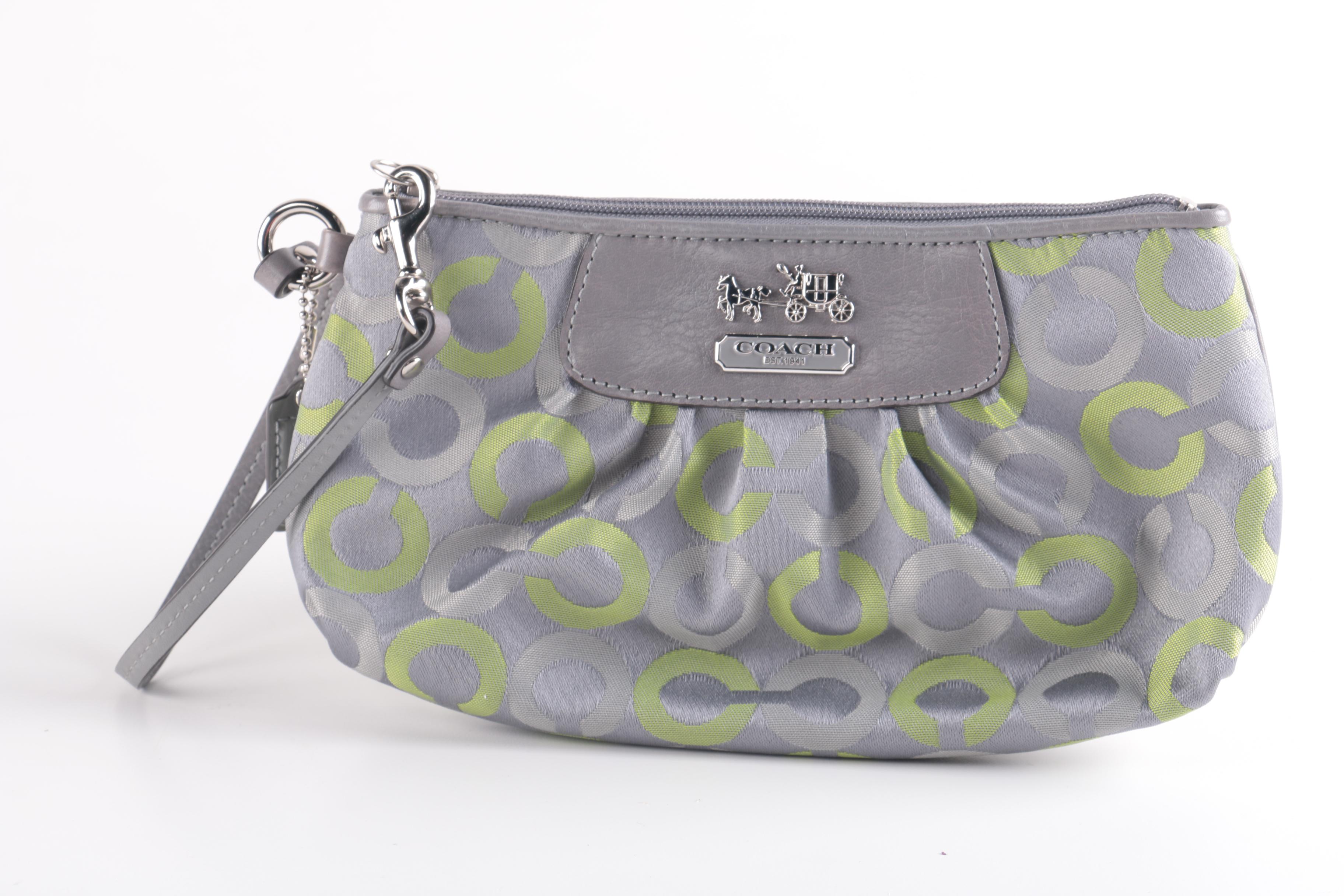 Coach Wristlet and Cosmetic Bag