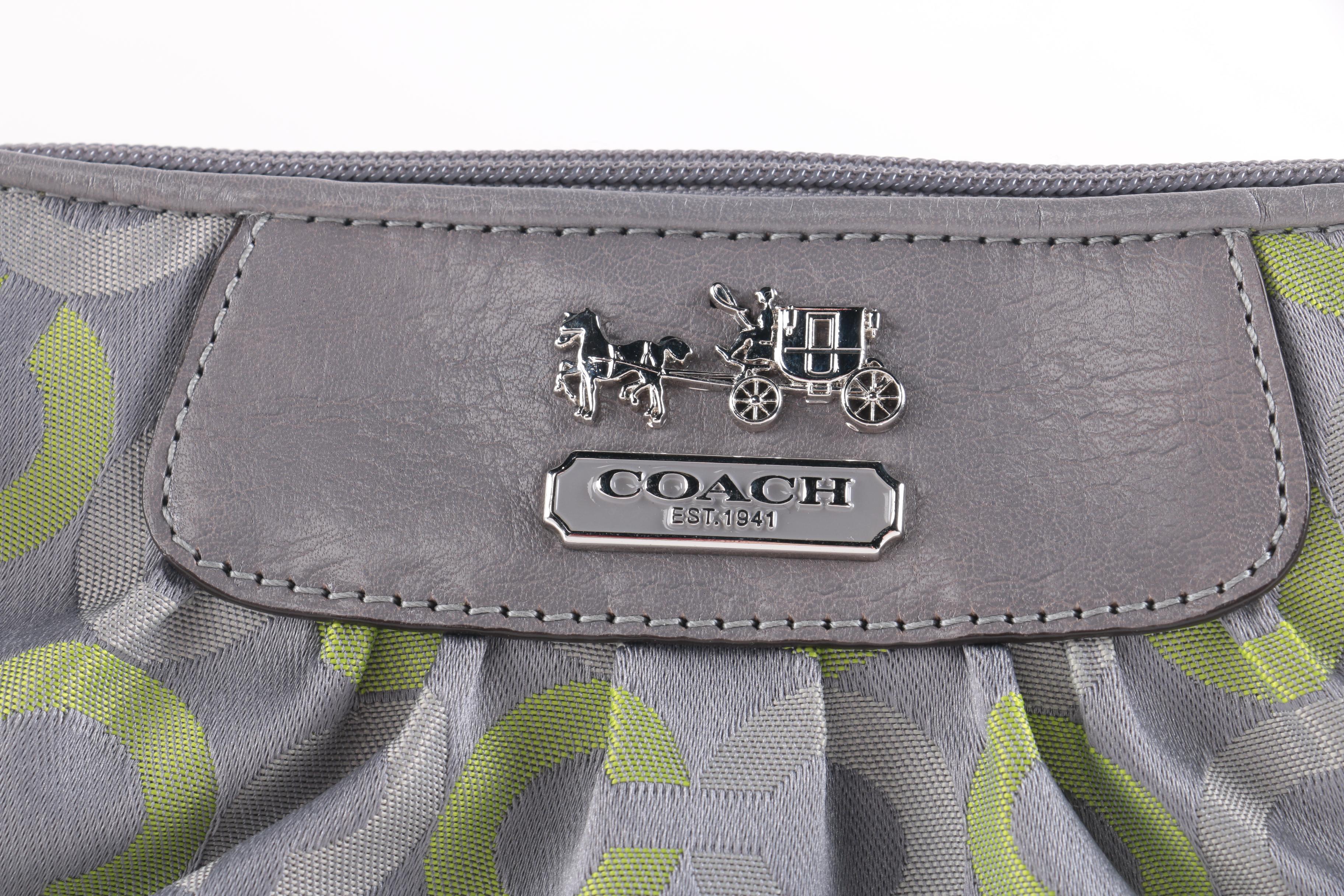 Coach Wristlet and Cosmetic Bag