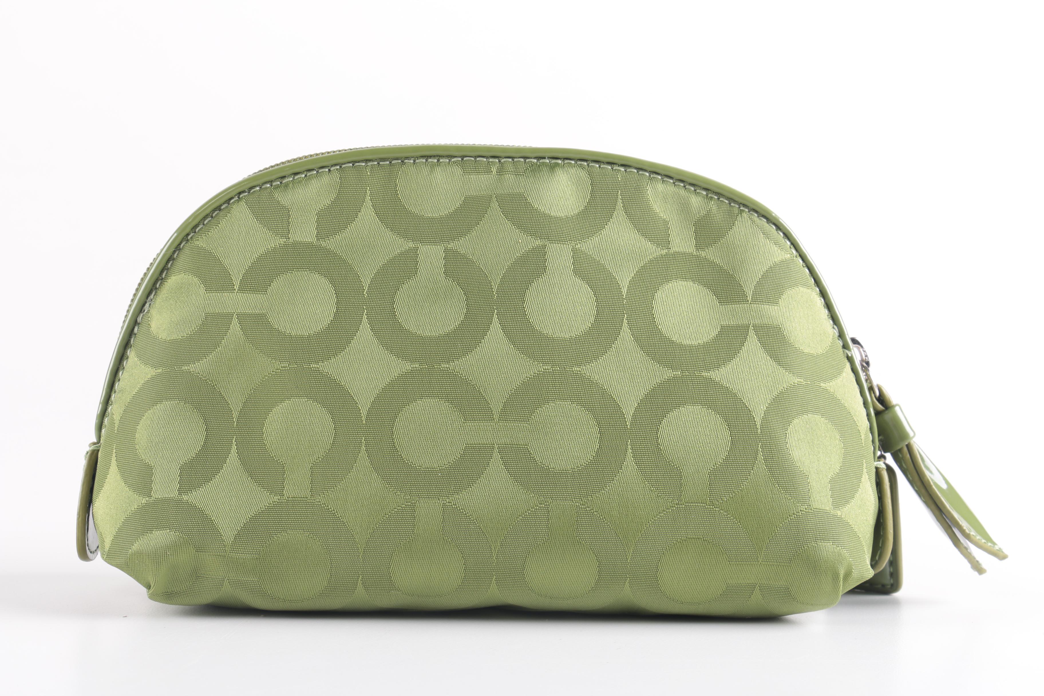 Coach Wristlet and Cosmetic Bag