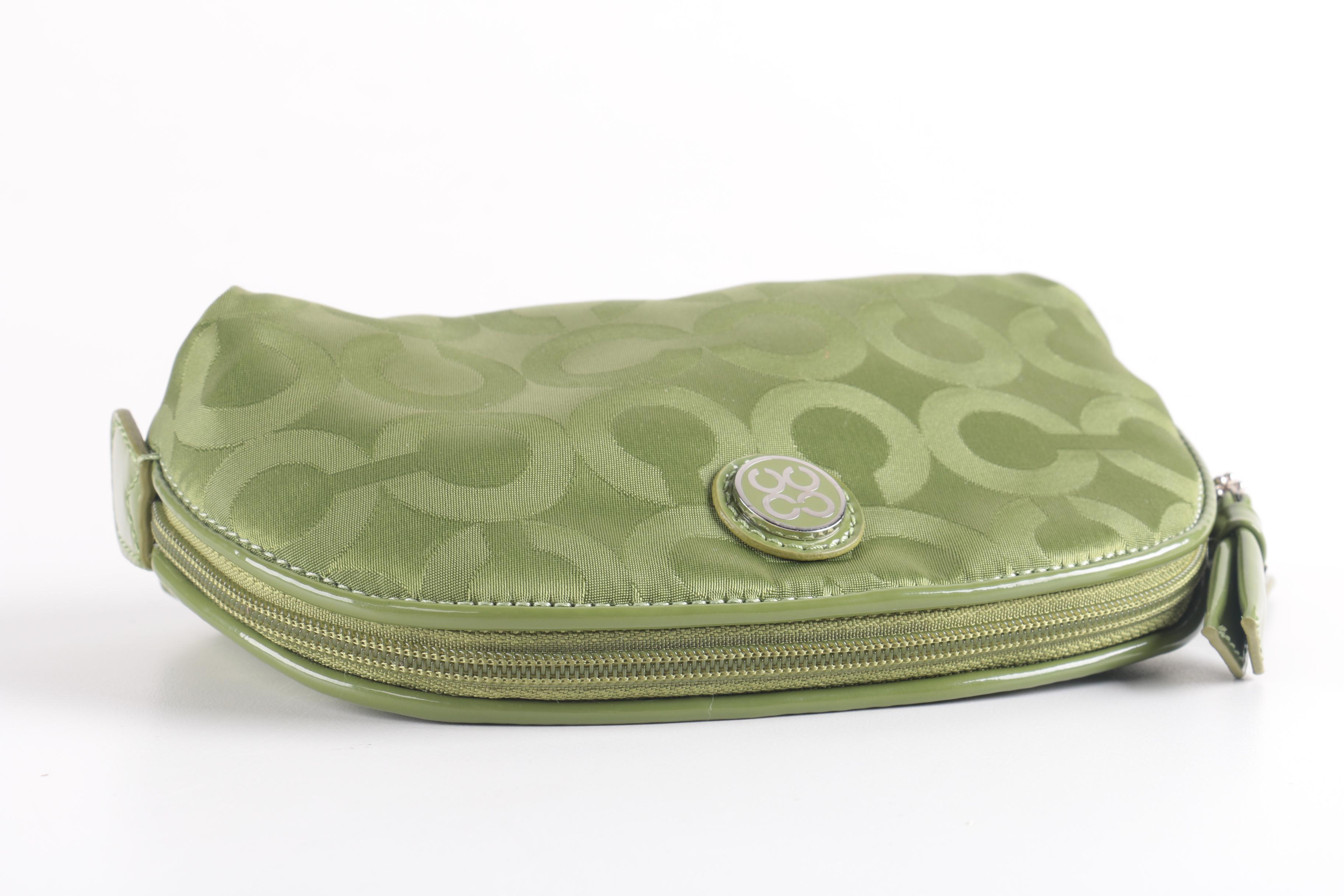 Coach Wristlet and Cosmetic Bag