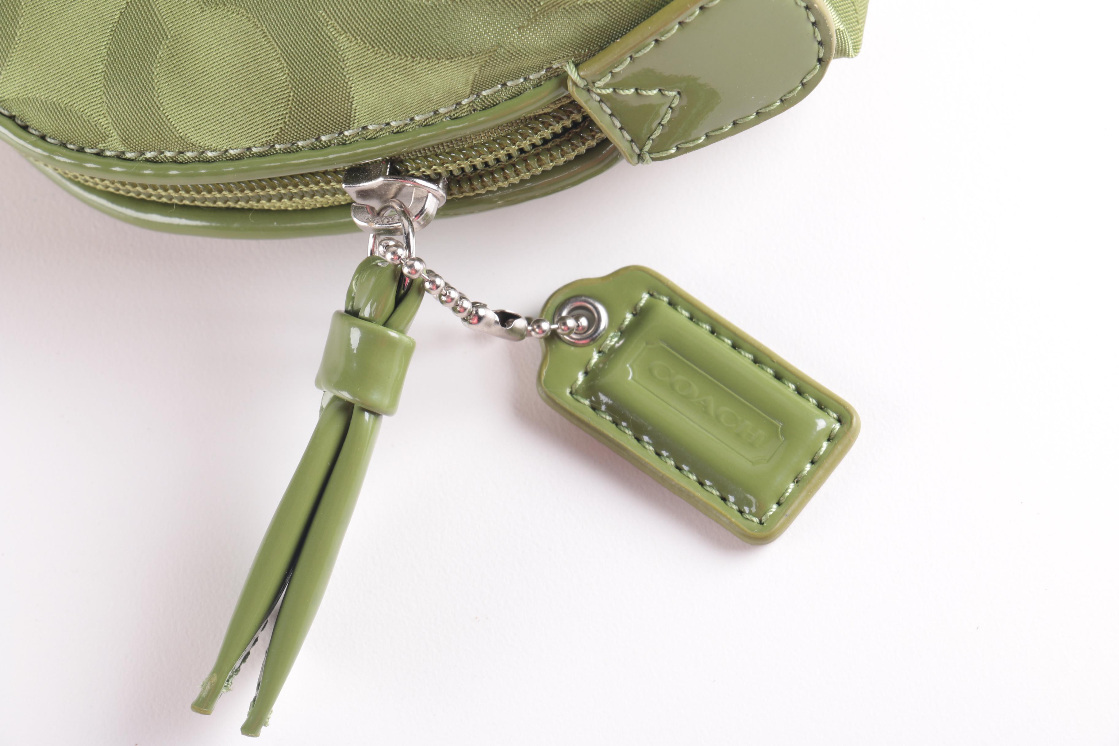 Coach Wristlet and Cosmetic Bag