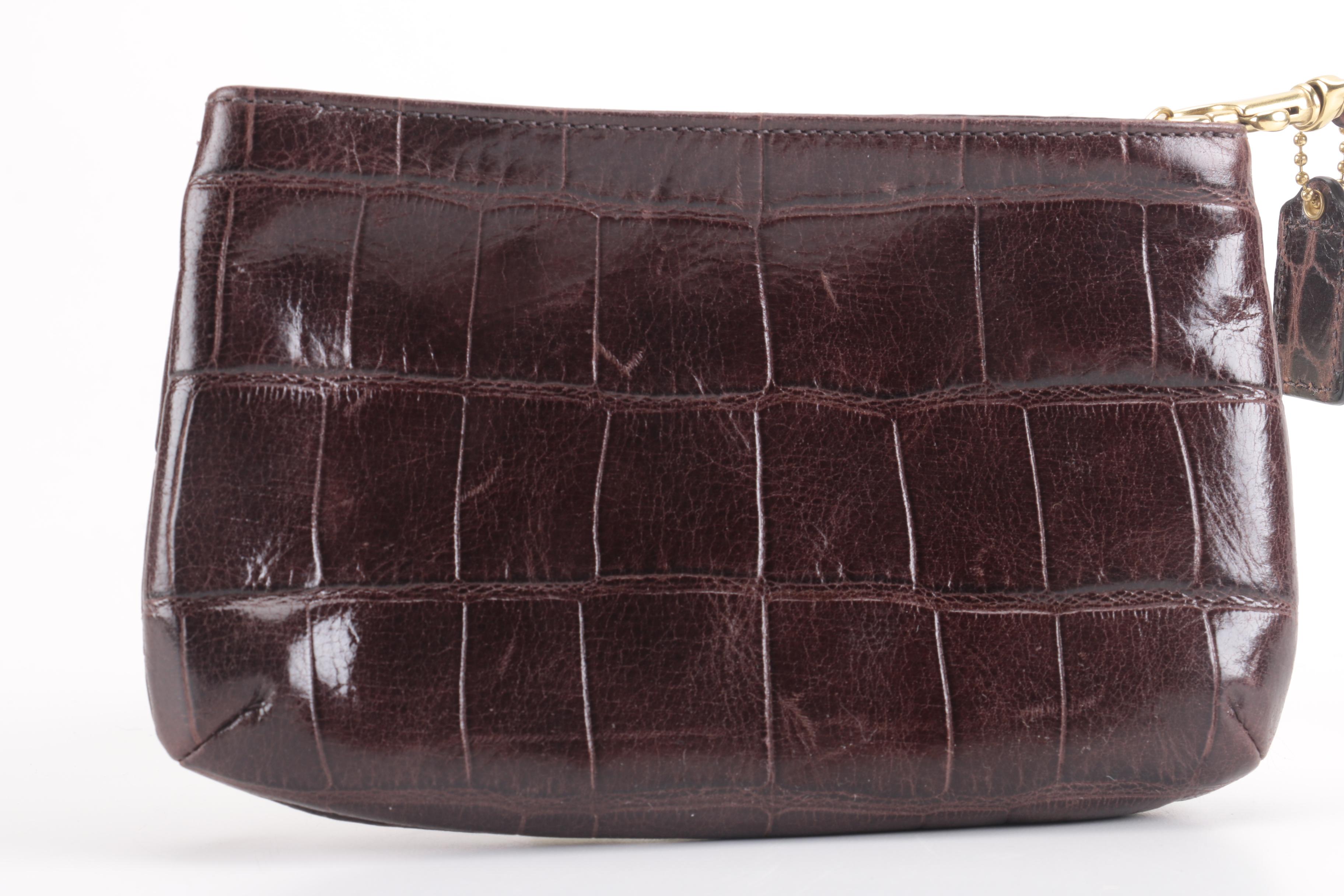 Coach Wristlet and Cosmetic Bag