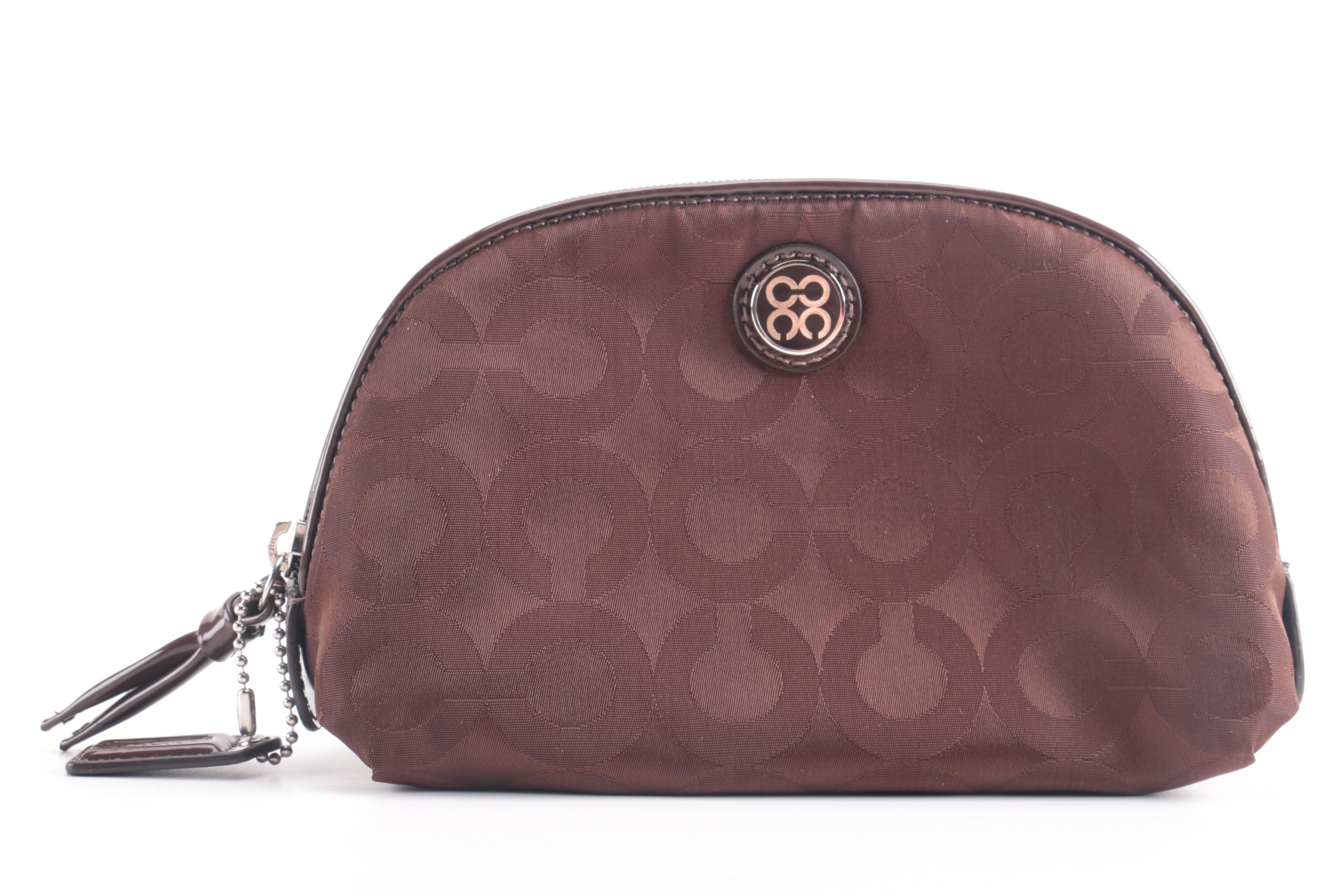 Coach Wristlet and Cosmetic Bag