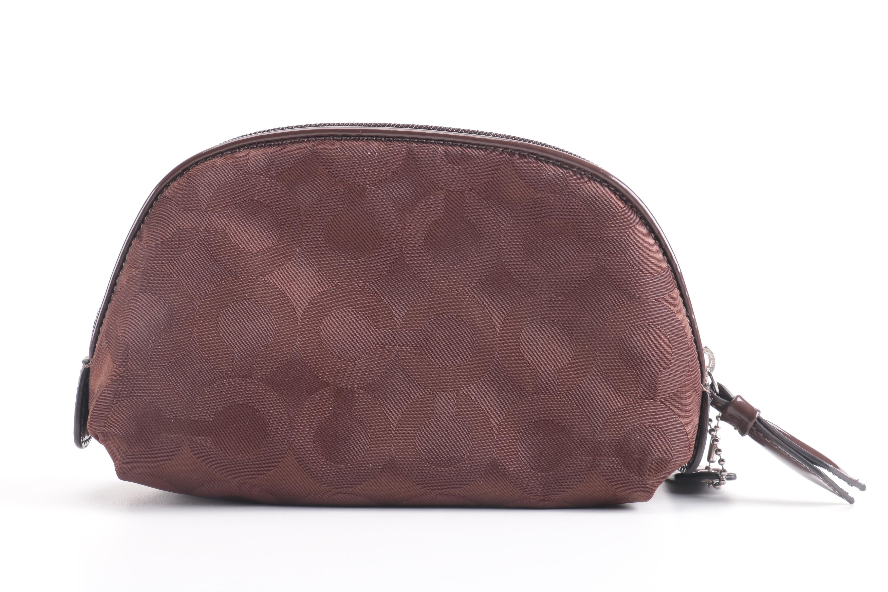 Coach Wristlet and Cosmetic Bag