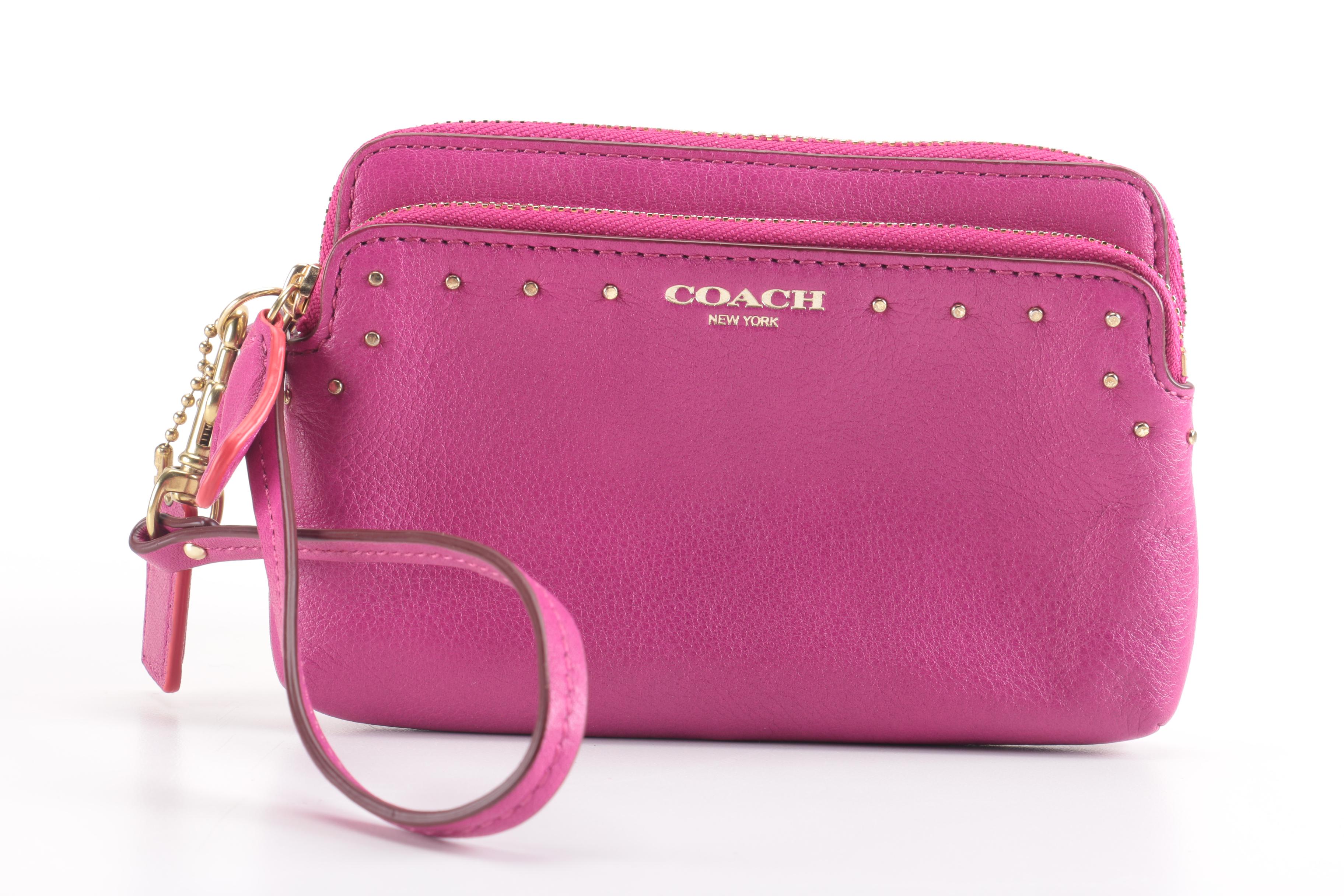 Coach Pink Leather Handbags