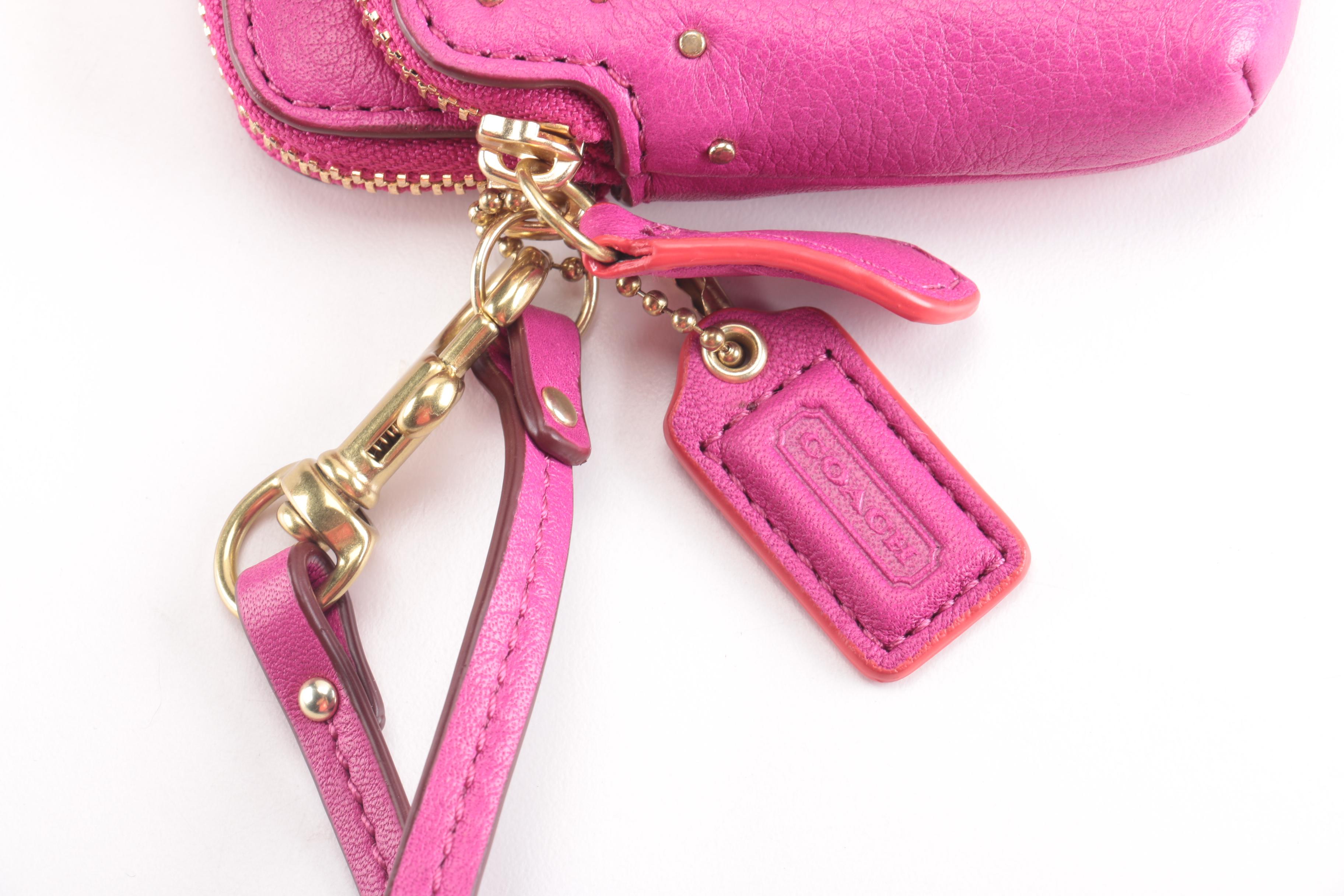 Coach Pink Leather Handbags