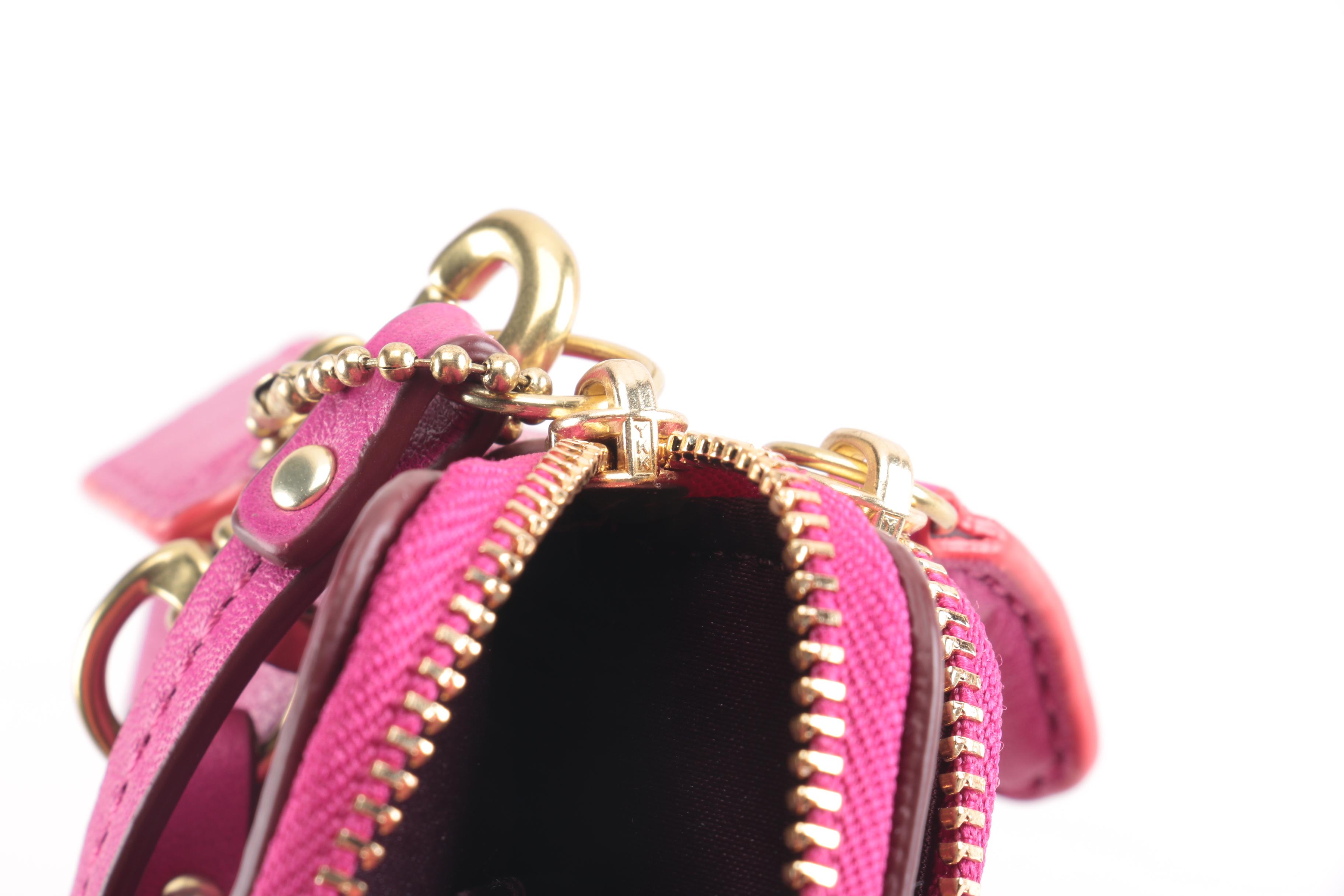 Coach Pink Leather Handbags