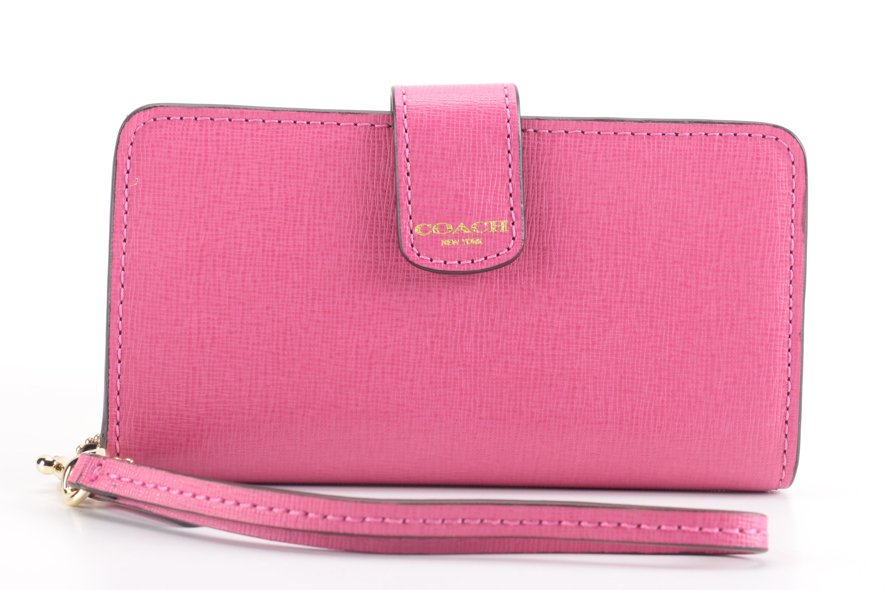 Coach Pink Leather Handbags