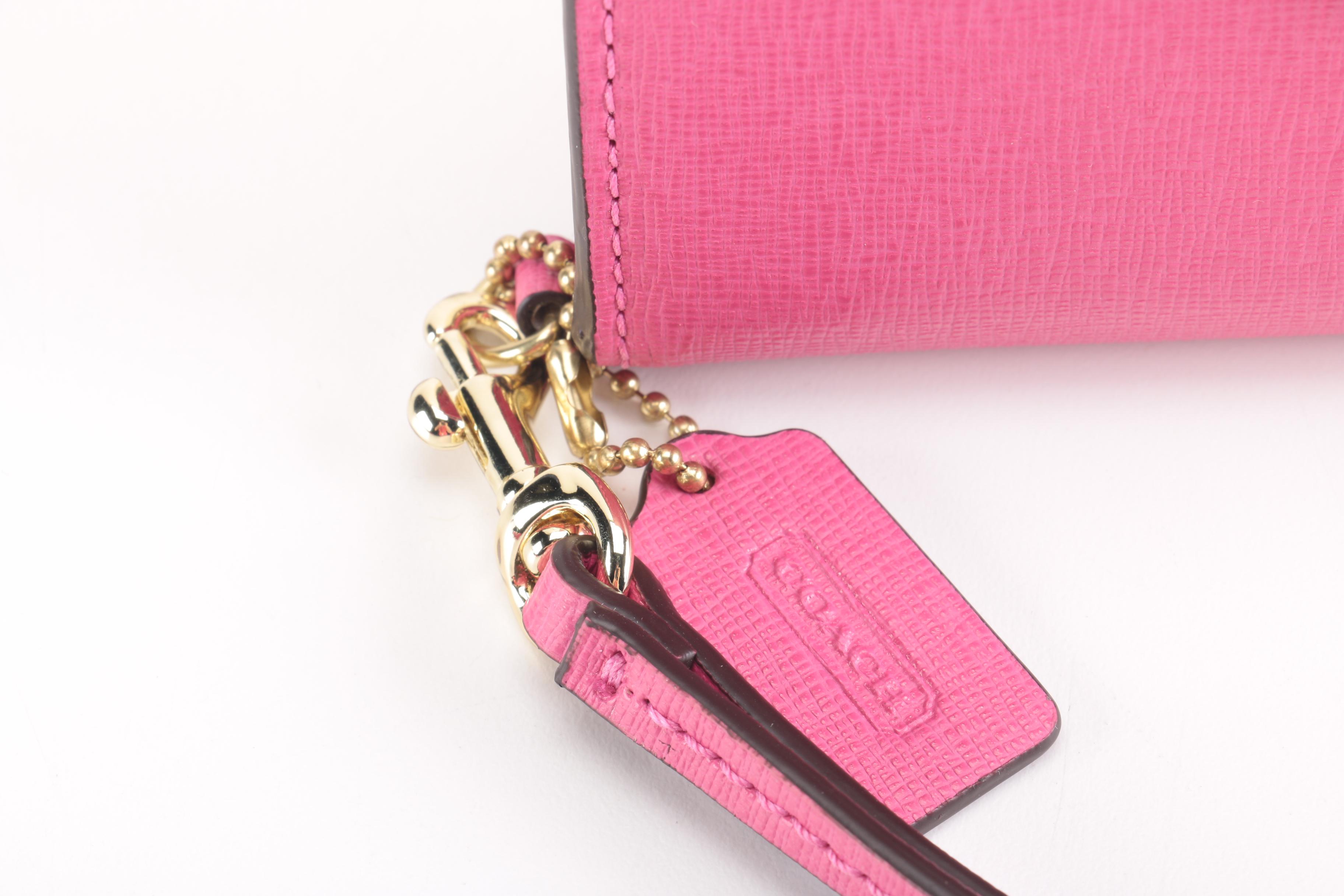 Coach Pink Leather Handbags