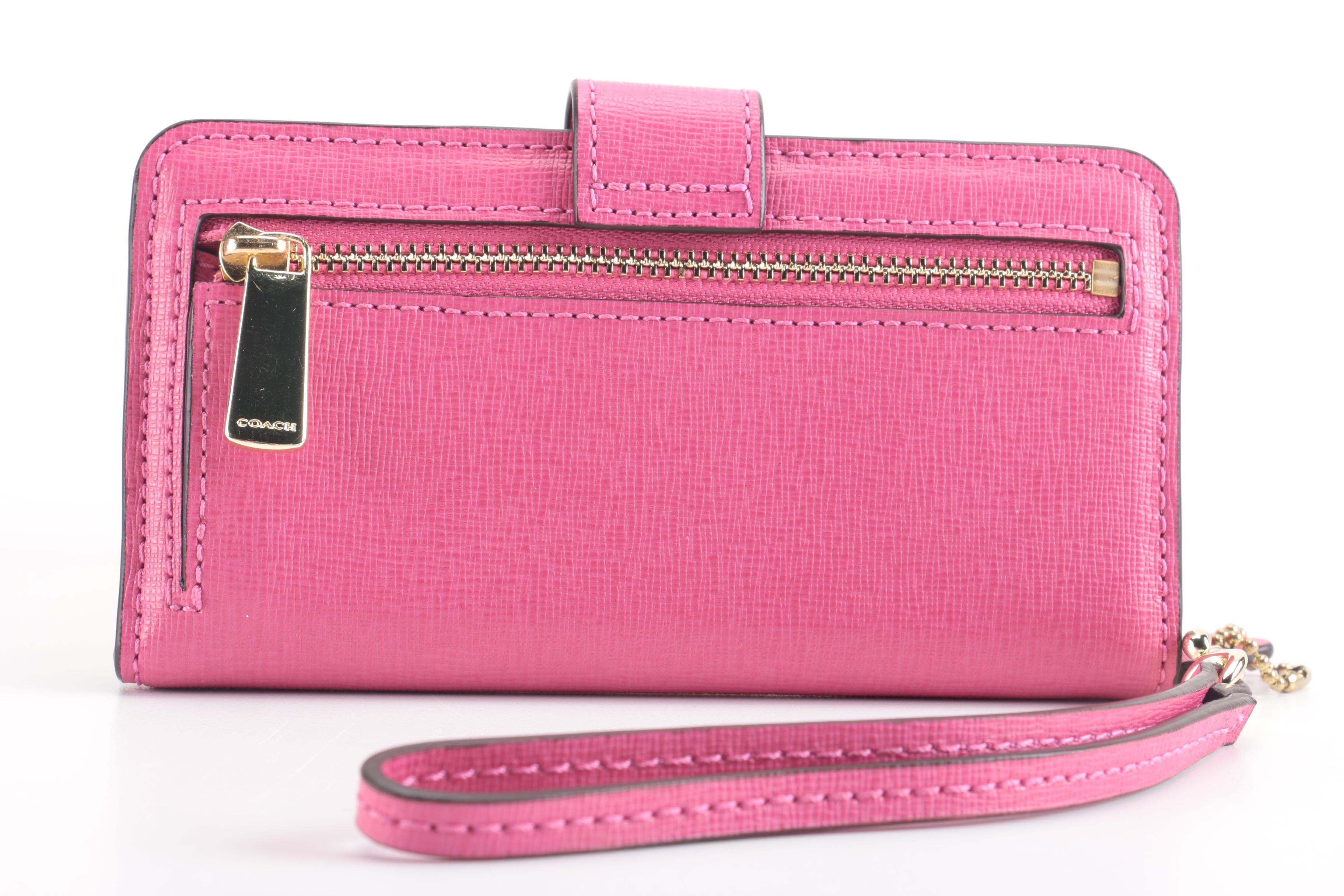 Coach Pink Leather Handbags