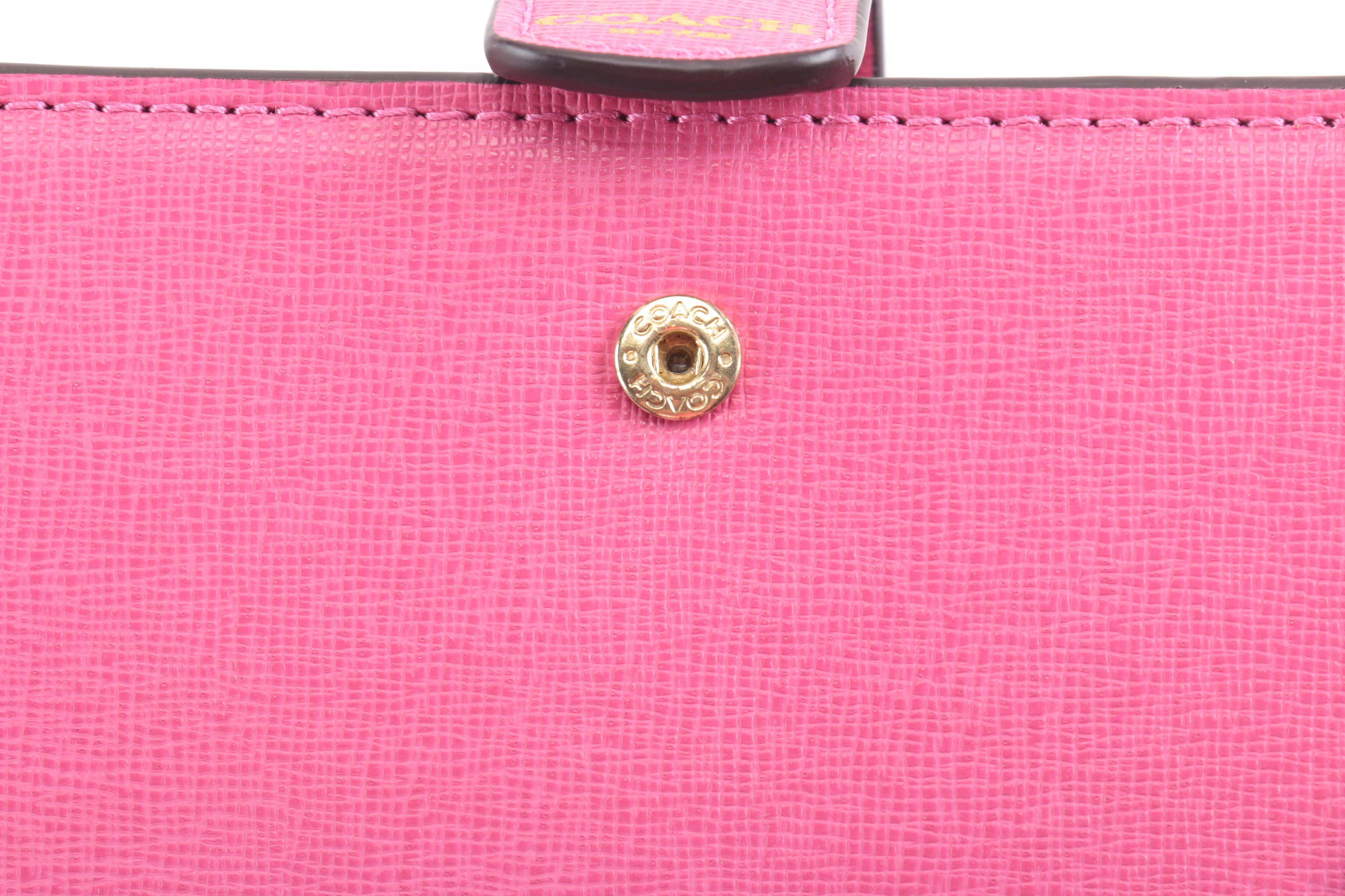 Coach Pink Leather Handbags