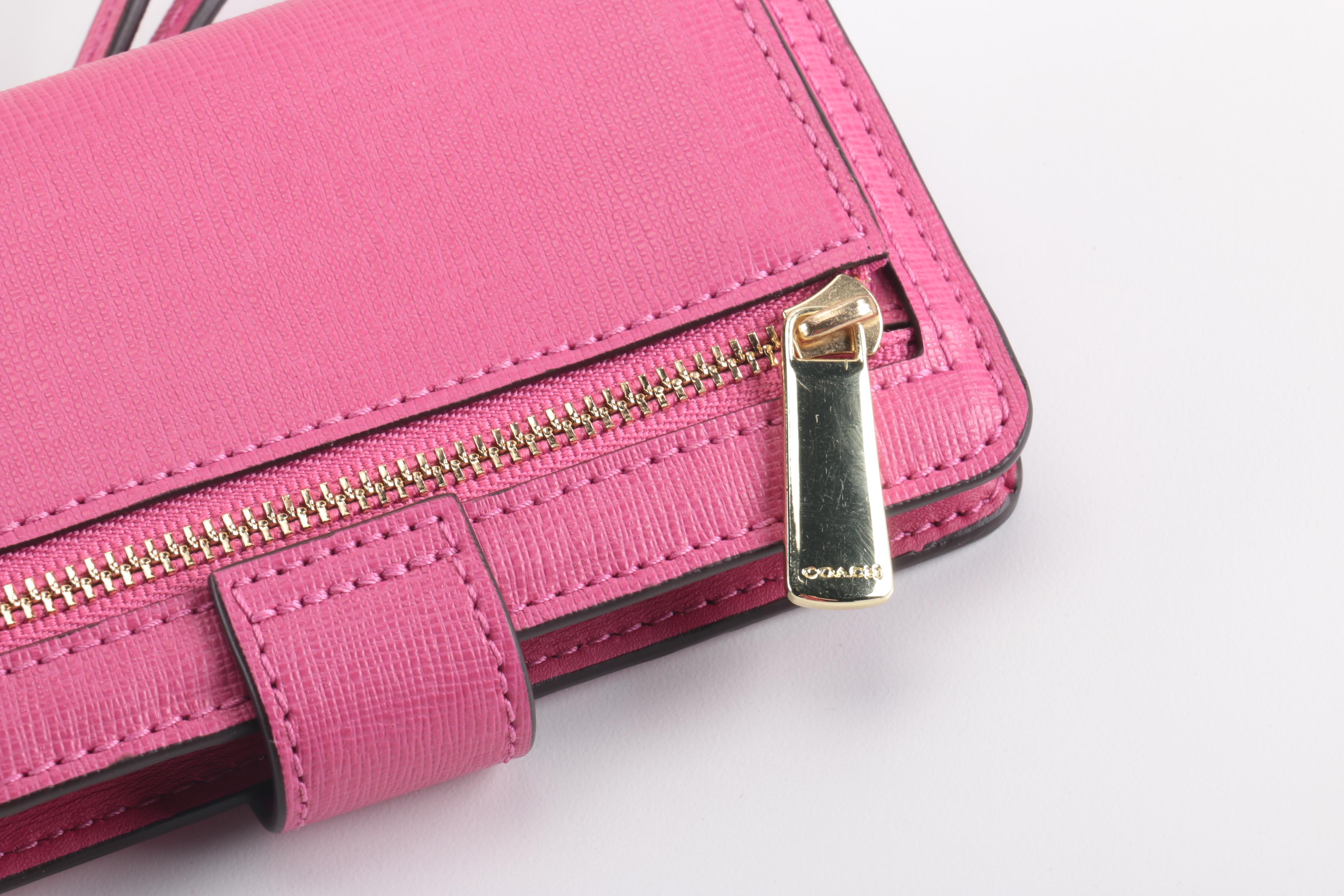 Coach Pink Leather Handbags