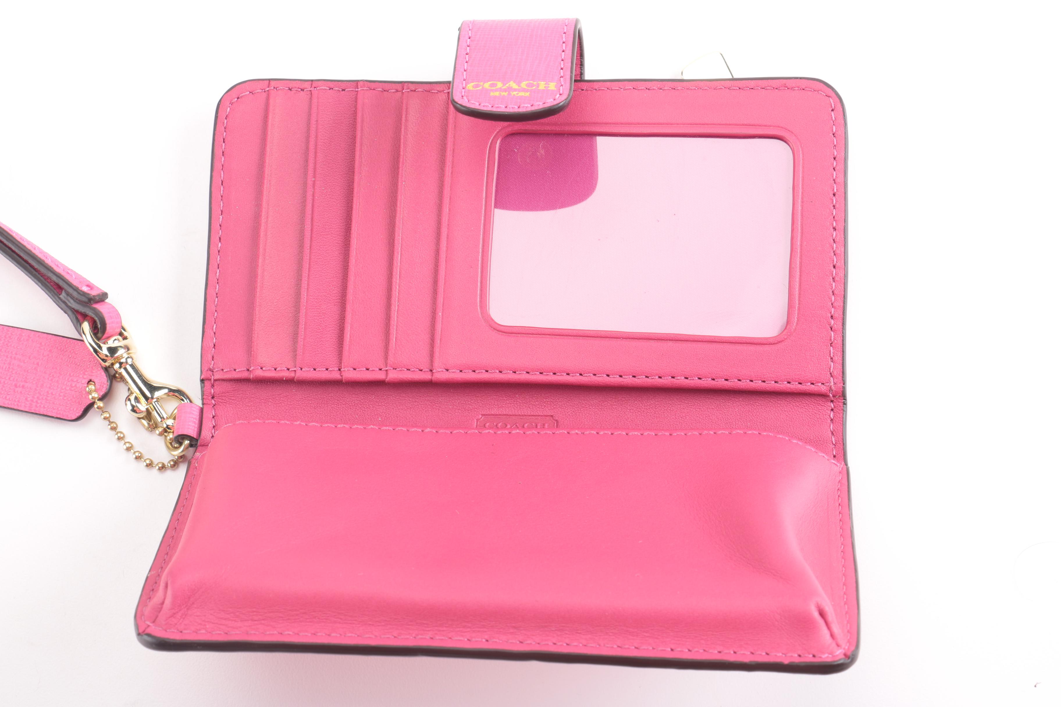 Coach Pink Leather Handbags