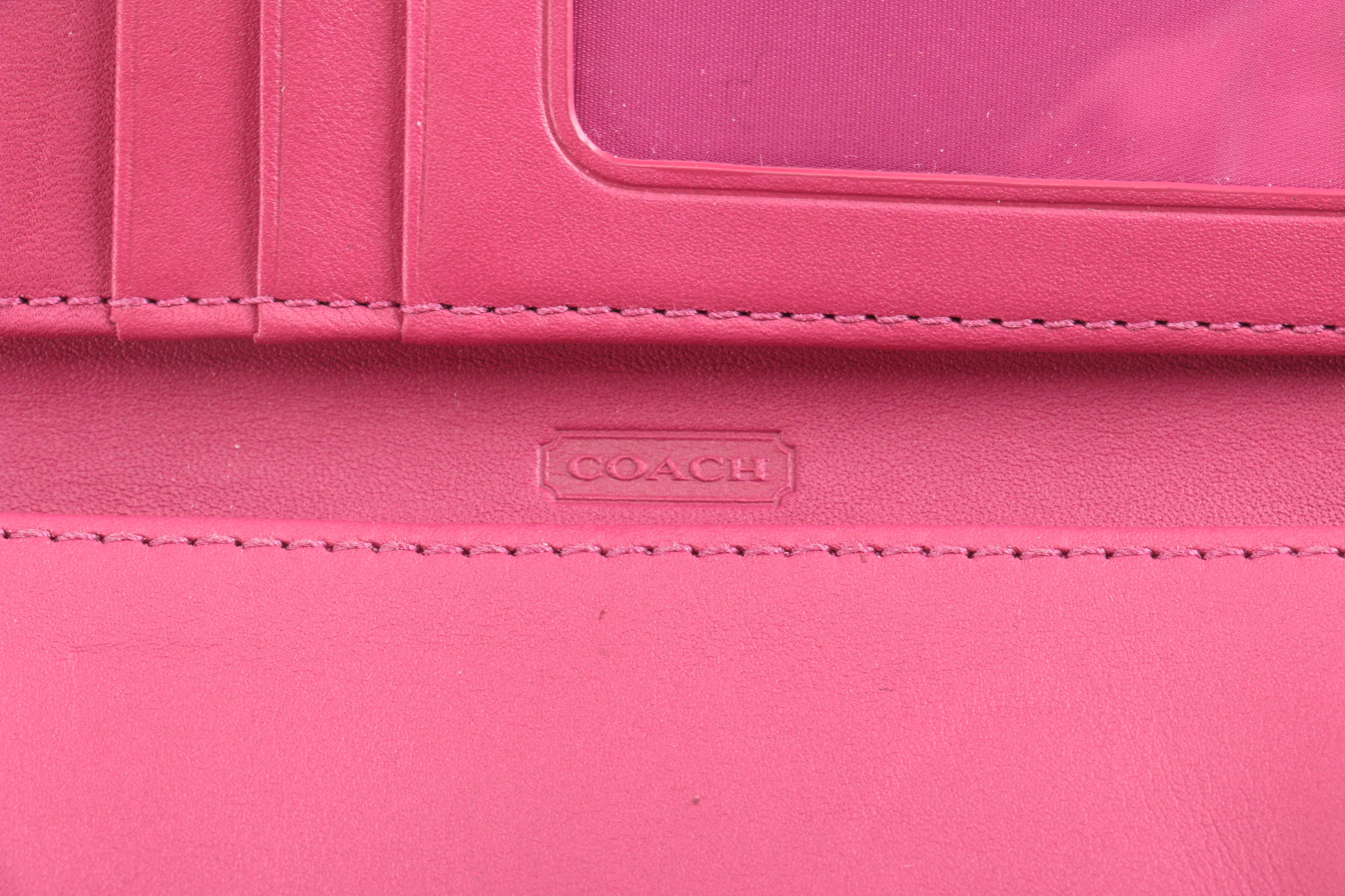 Coach Pink Leather Handbags