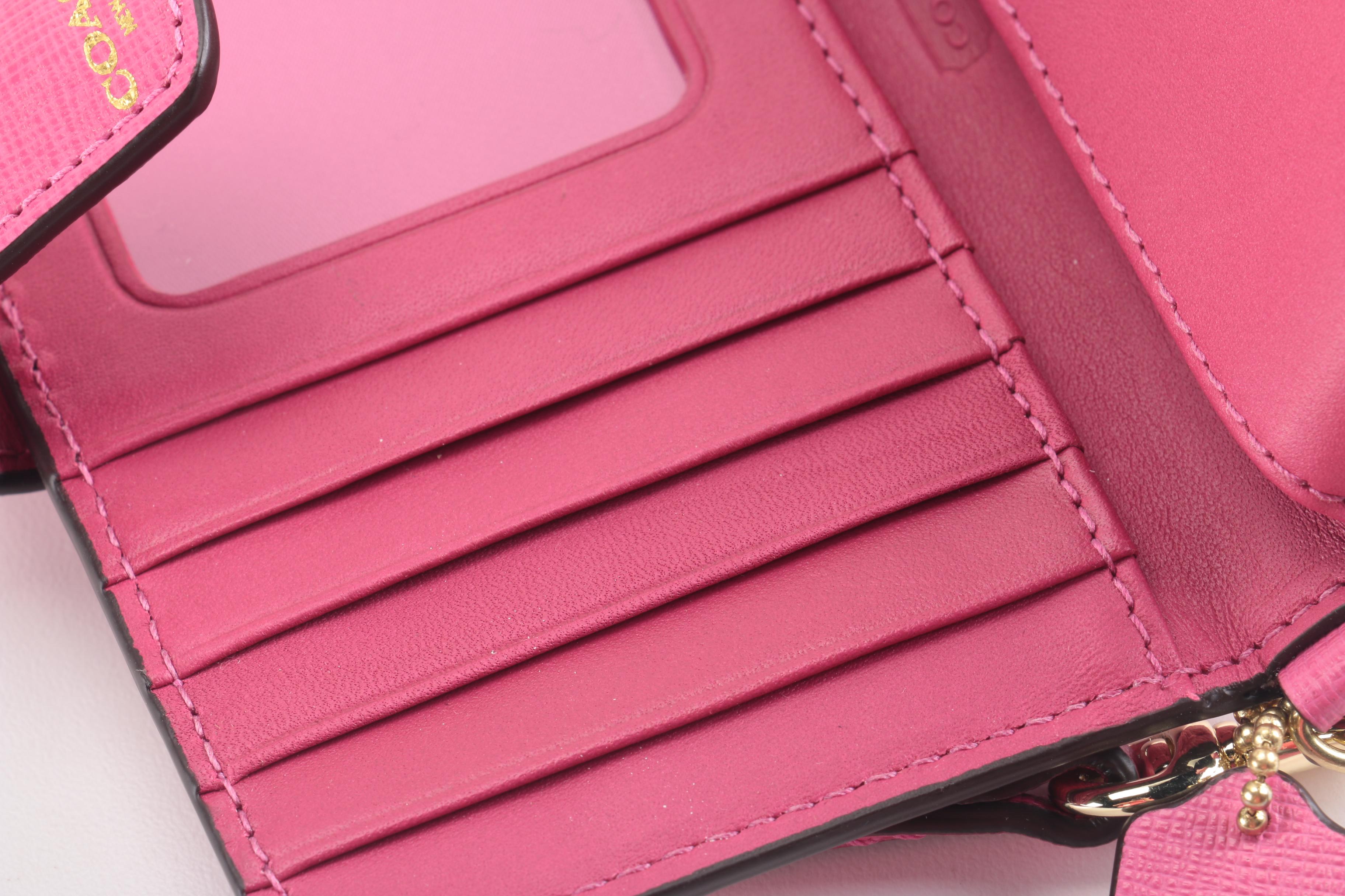 Coach Pink Leather Handbags