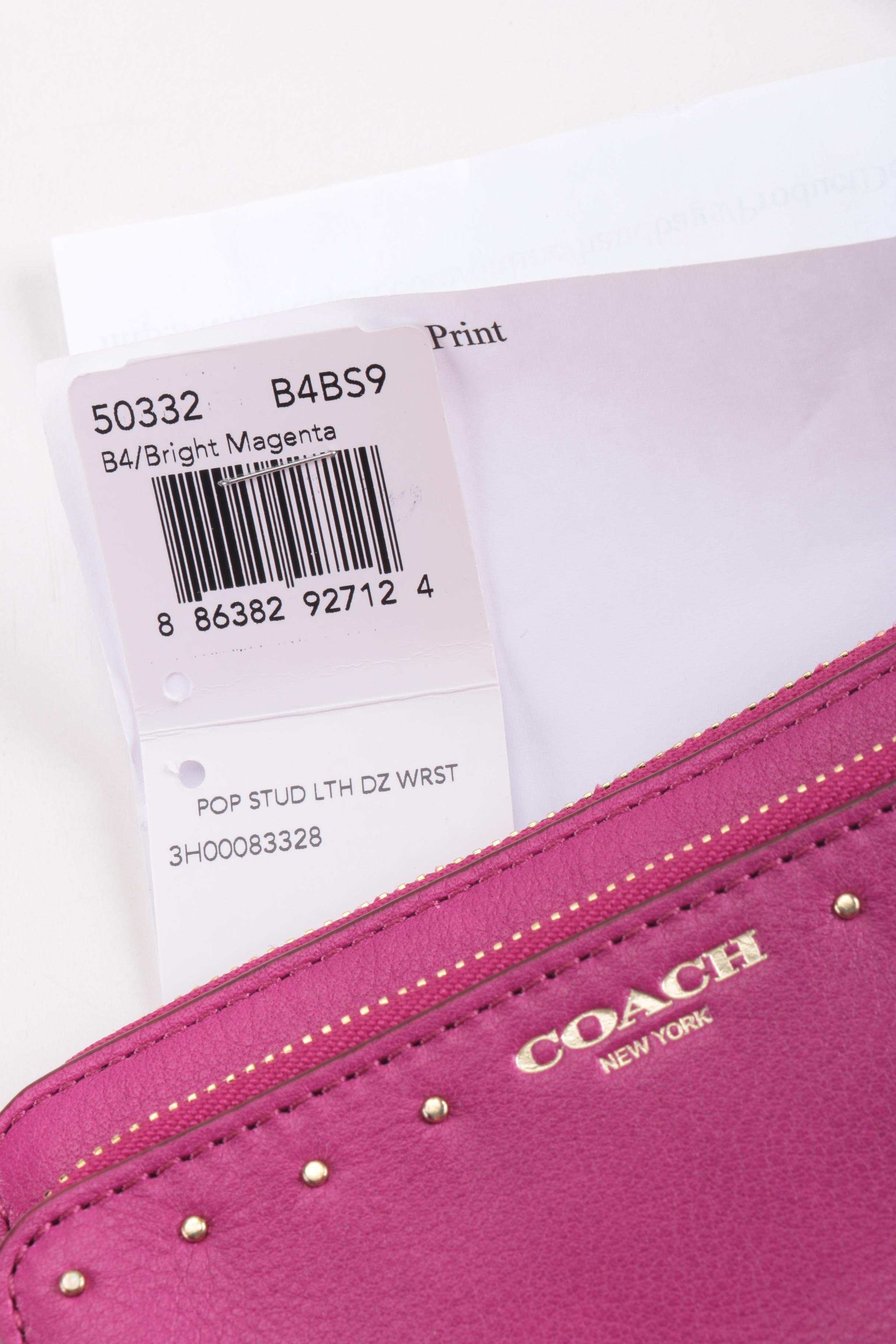 Coach Pink Leather Handbags