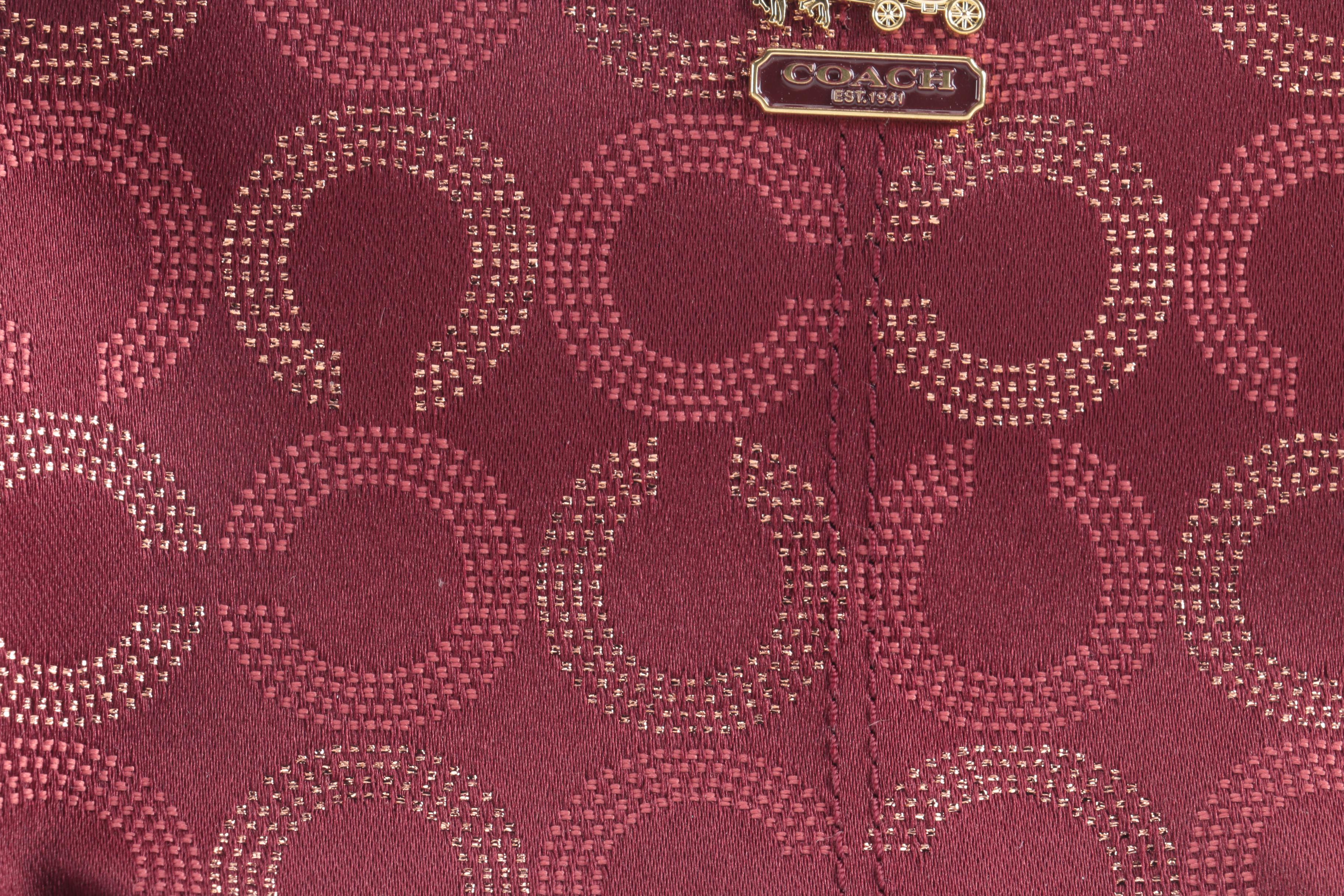 Coach Madison Dotted OP Art Large Wristlet