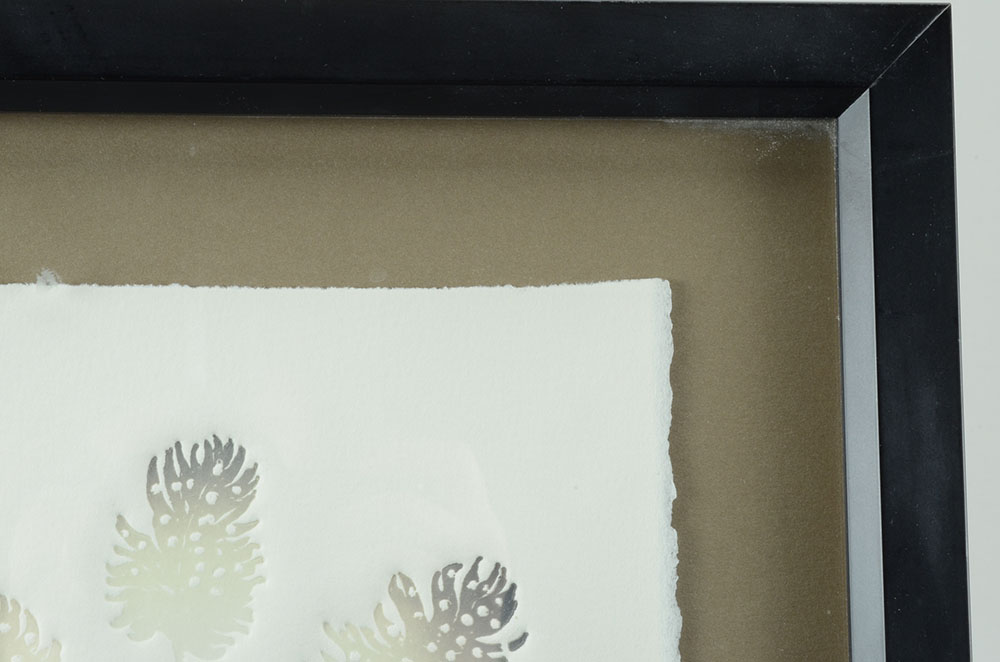 Marianne Uneland Embossed Mixed Media Relief Print "Spirit Mask"