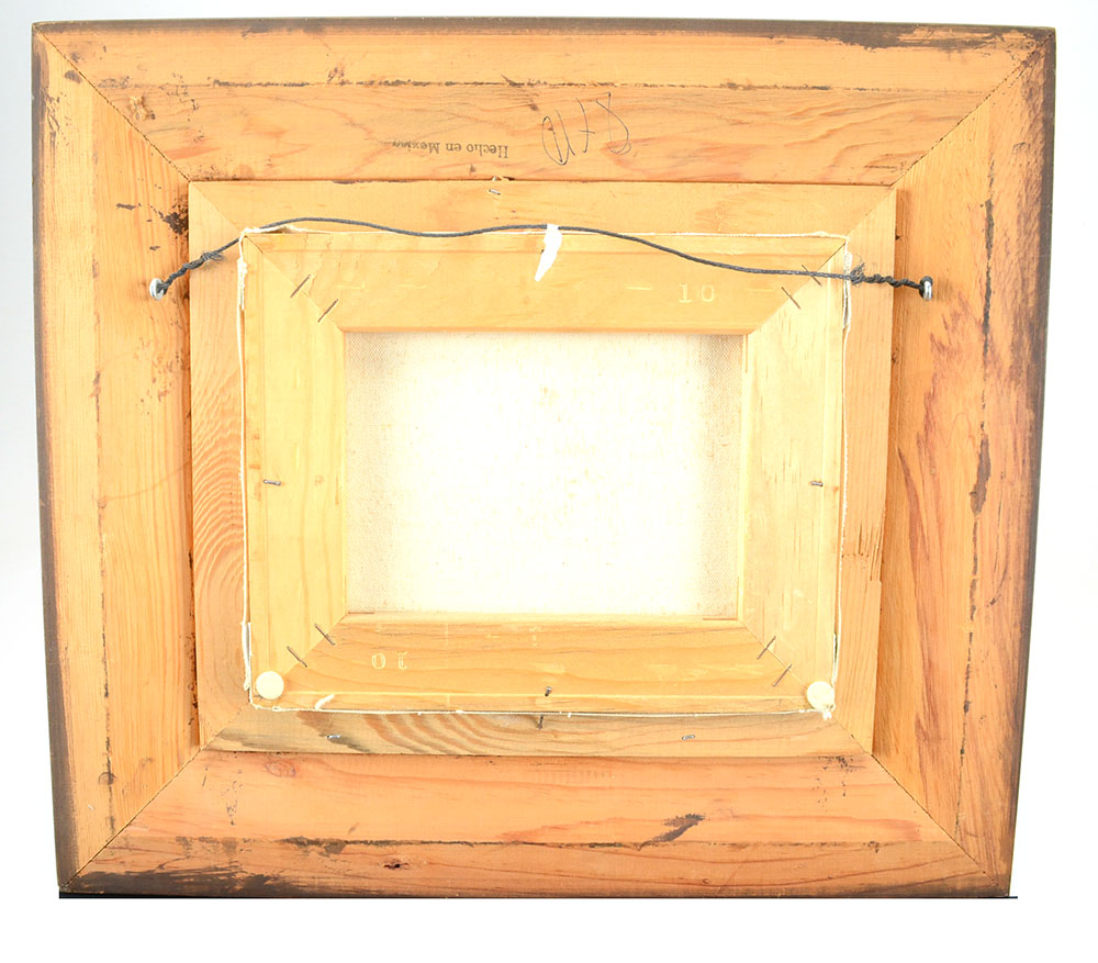 Vintage Original Decorative Oil Landscape on Canvas