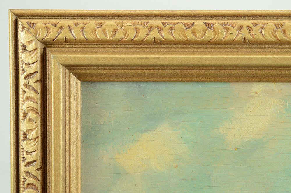 H. Wester Original Maritime Oil on Academy Board