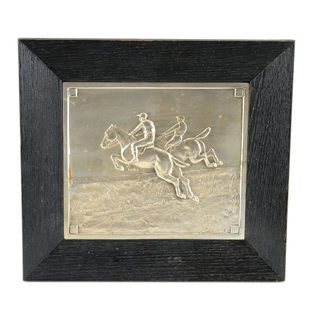 G. Bommer Cast Metal Equine Plaque