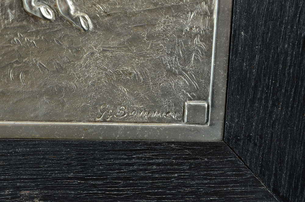 G. Bommer Cast Metal Equine Plaque