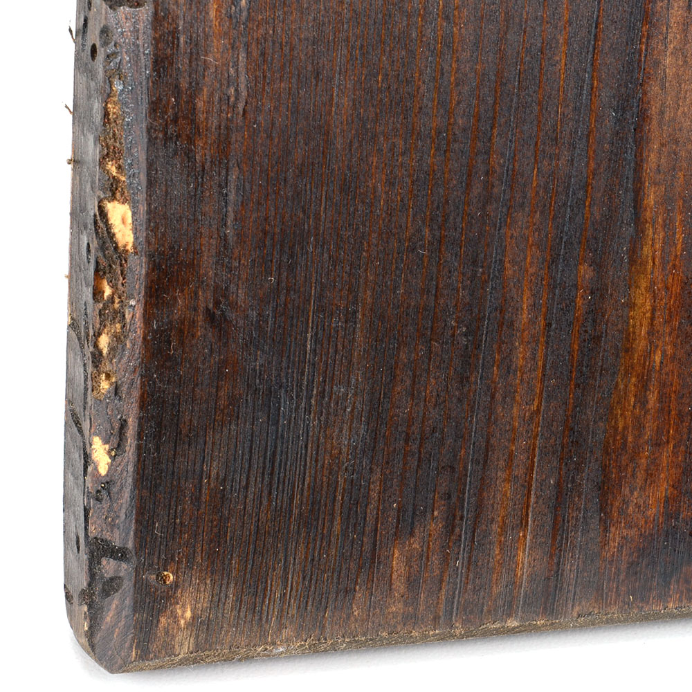 Antique Byzantine Tempera and Gold Leaf Religious Icon on Wood Panel of Christ Pantocrator