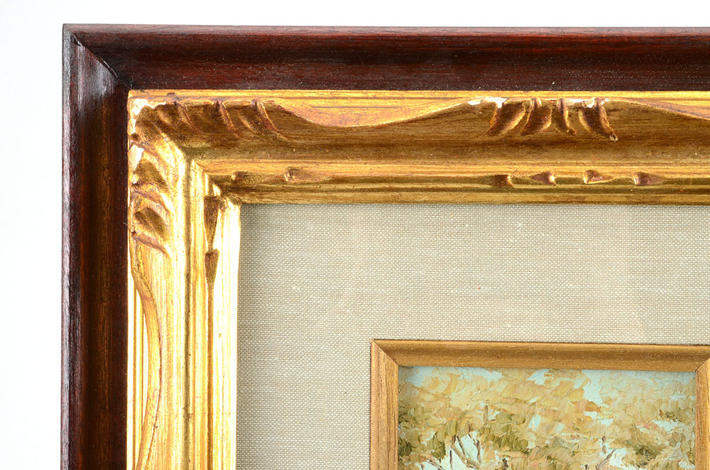 C. Saia Original Oil Landscape on Wood "In Collina"