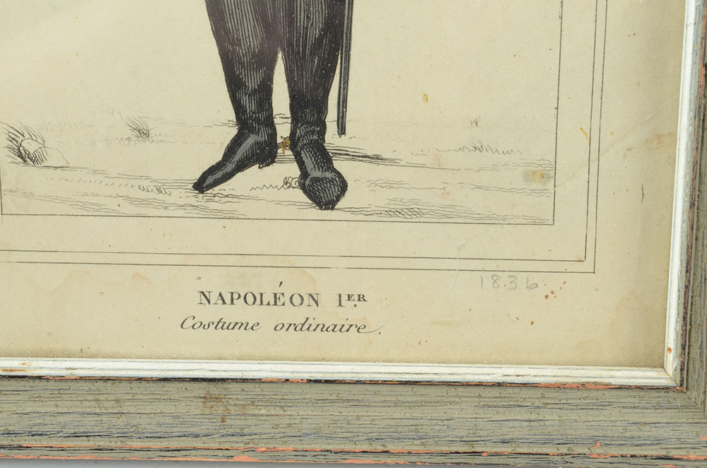 Two 19th-Century Hand-Colored French Engravings