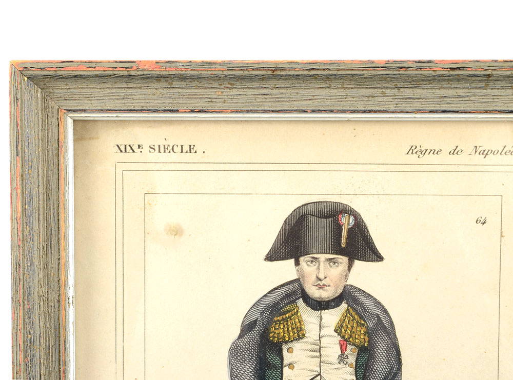 Two 19th-Century Hand-Colored French Engravings