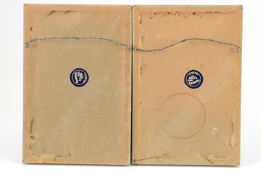 Two 19th-Century Hand-Colored French Engravings