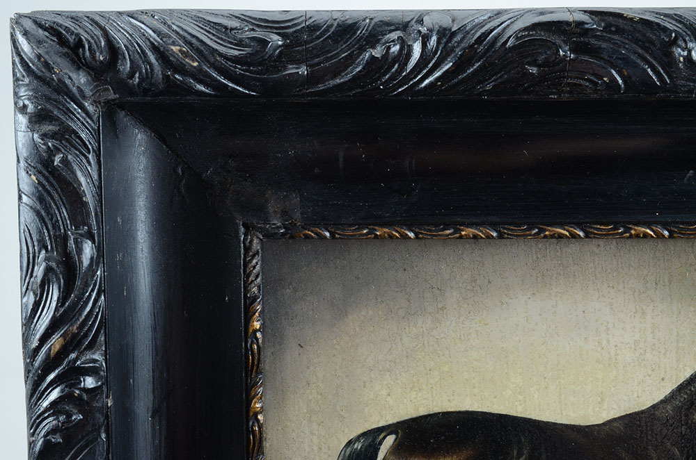 Nadler Signed Original Equine Oil Portrait on Wood Panel