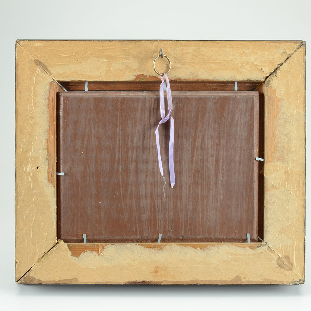 Nadler Signed Original Equine Oil Portrait on Wood Panel