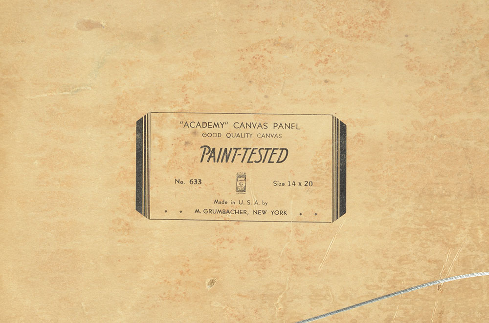 George Sumner Colman Original Oil Harbor Scene on Canvas Board