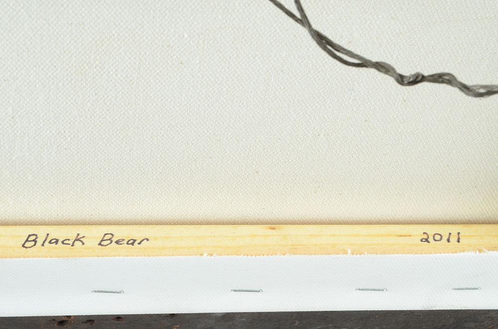 John McIntire Original 2011 Oil on Canvas "Black Bear"
