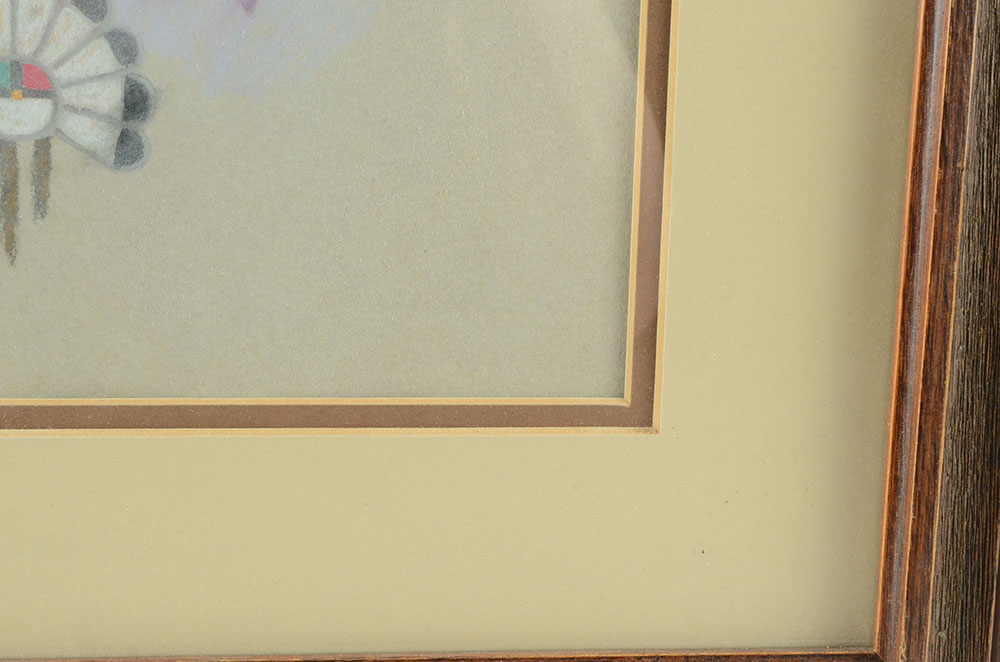 Robert Linskey Original Pastel Portrait of Native American