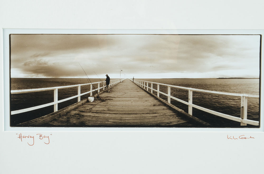 Two Mike Coombe Signed Photographs "Harvey Bay" & "The Twelve Apostles"