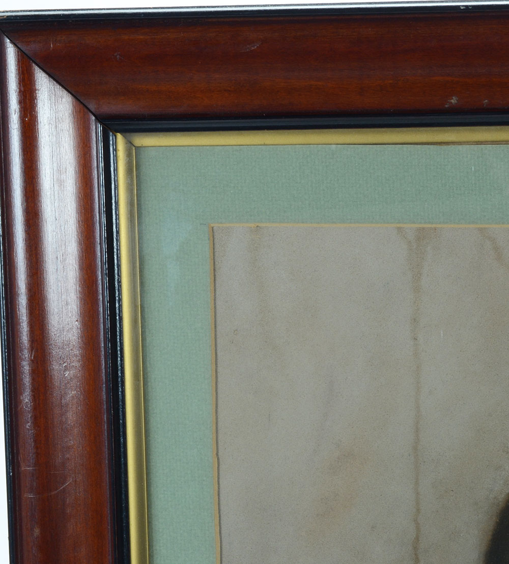 Antique Original Pastel Drawing of Caught Fish