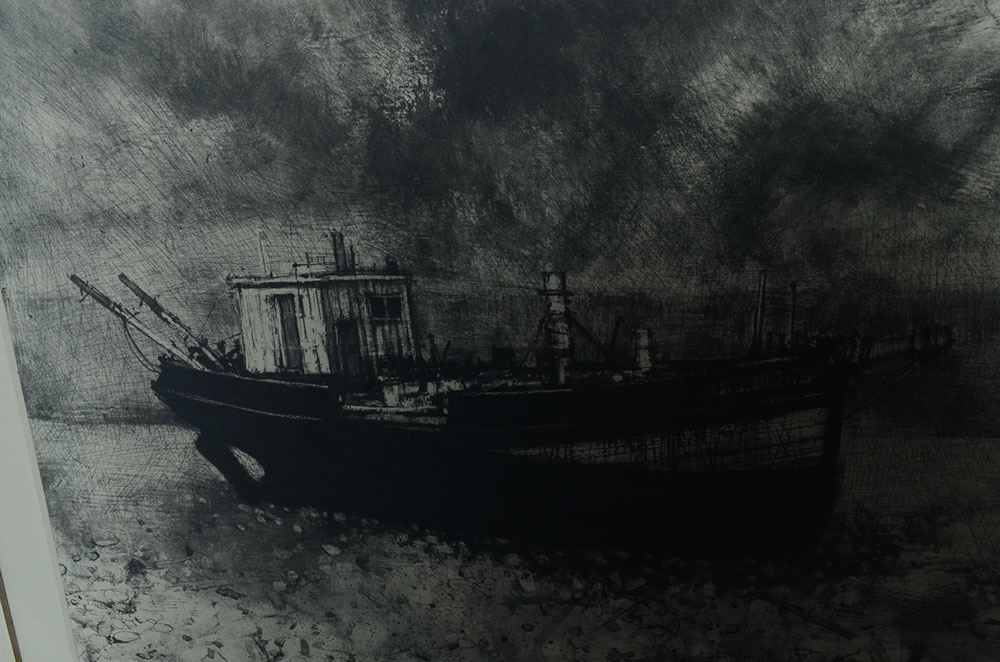 Michel Ciry Signed 1963 Nautical Drypoint Aquatint Etching