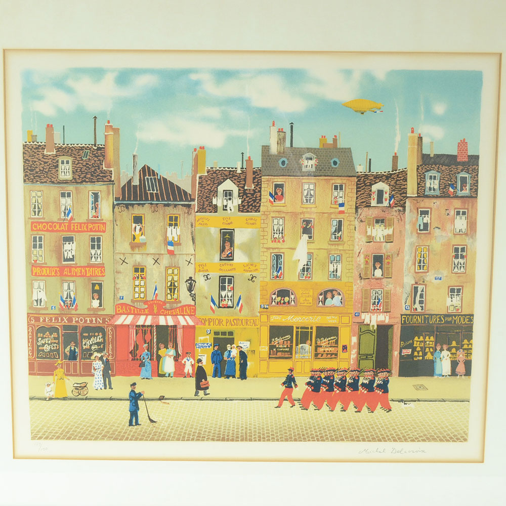 Michel Delacroix Signed Hand-Pulled Color Lithograph