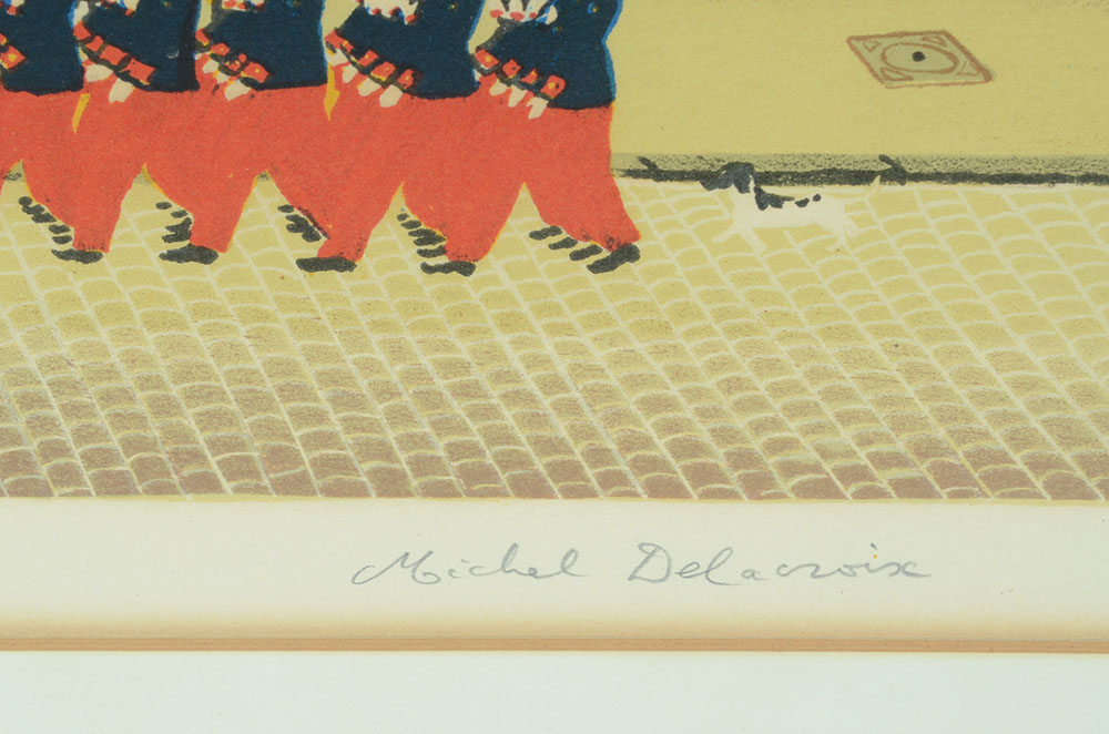 Michel Delacroix Signed Hand-Pulled Color Lithograph